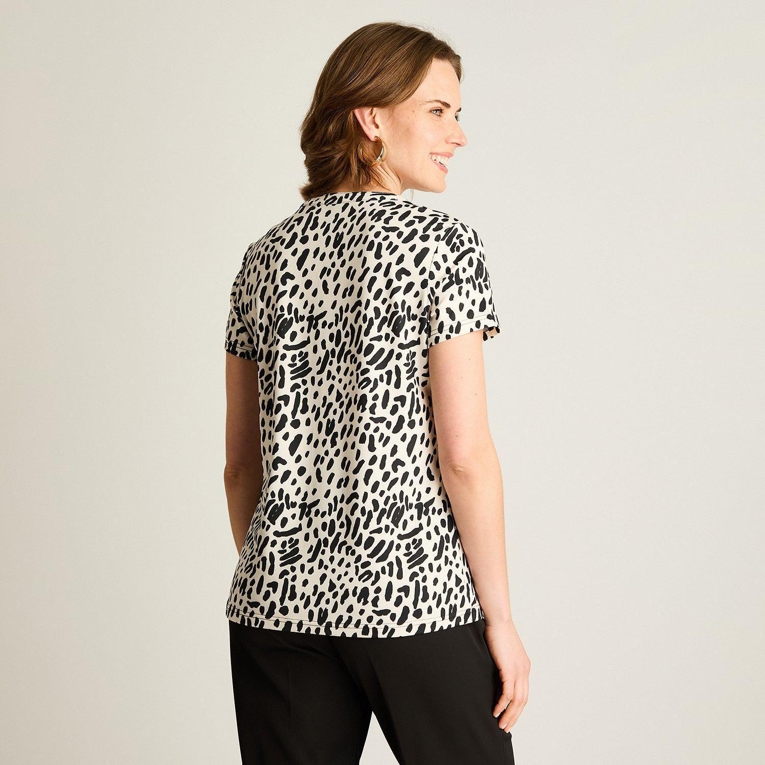 Polera Arena Estampado Floral-1