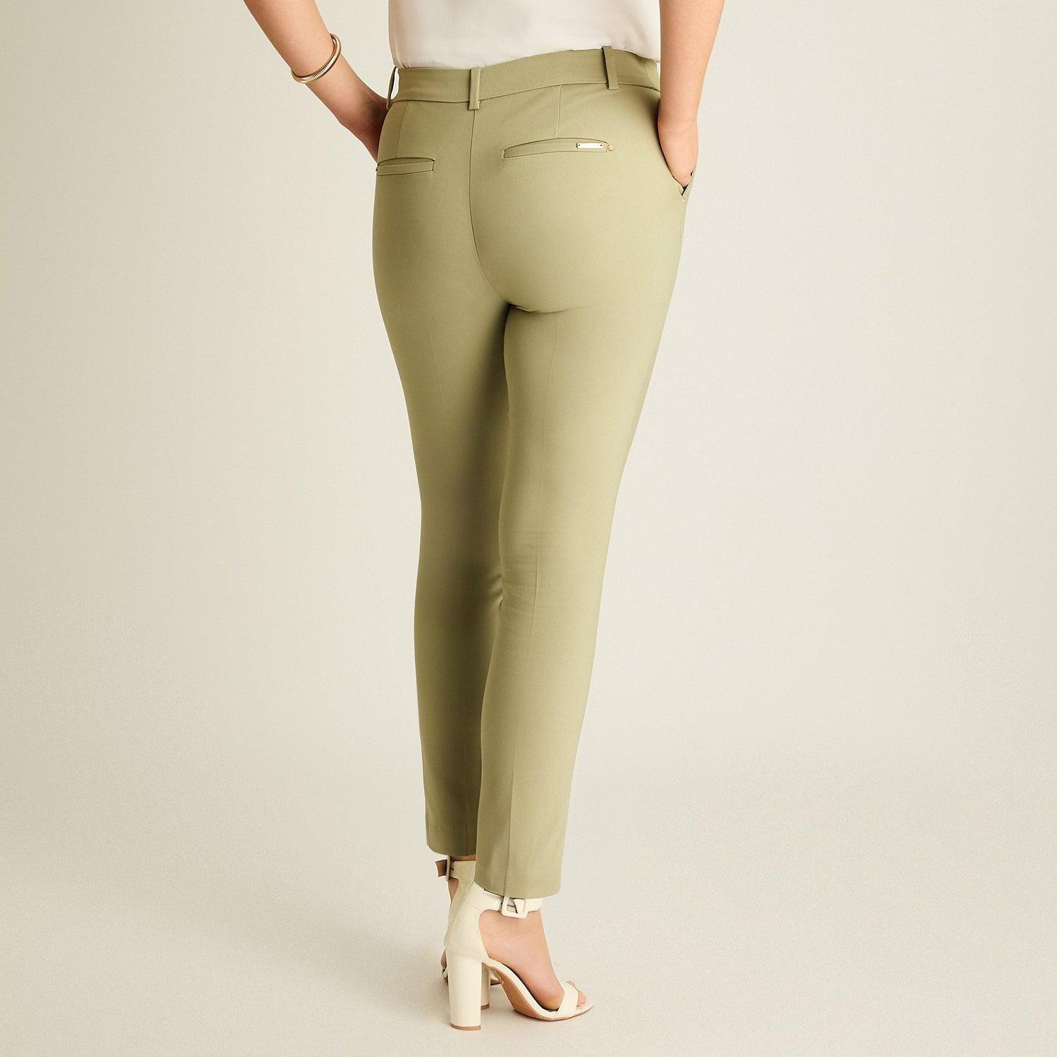 Pantalón Slim Fit Verde-1