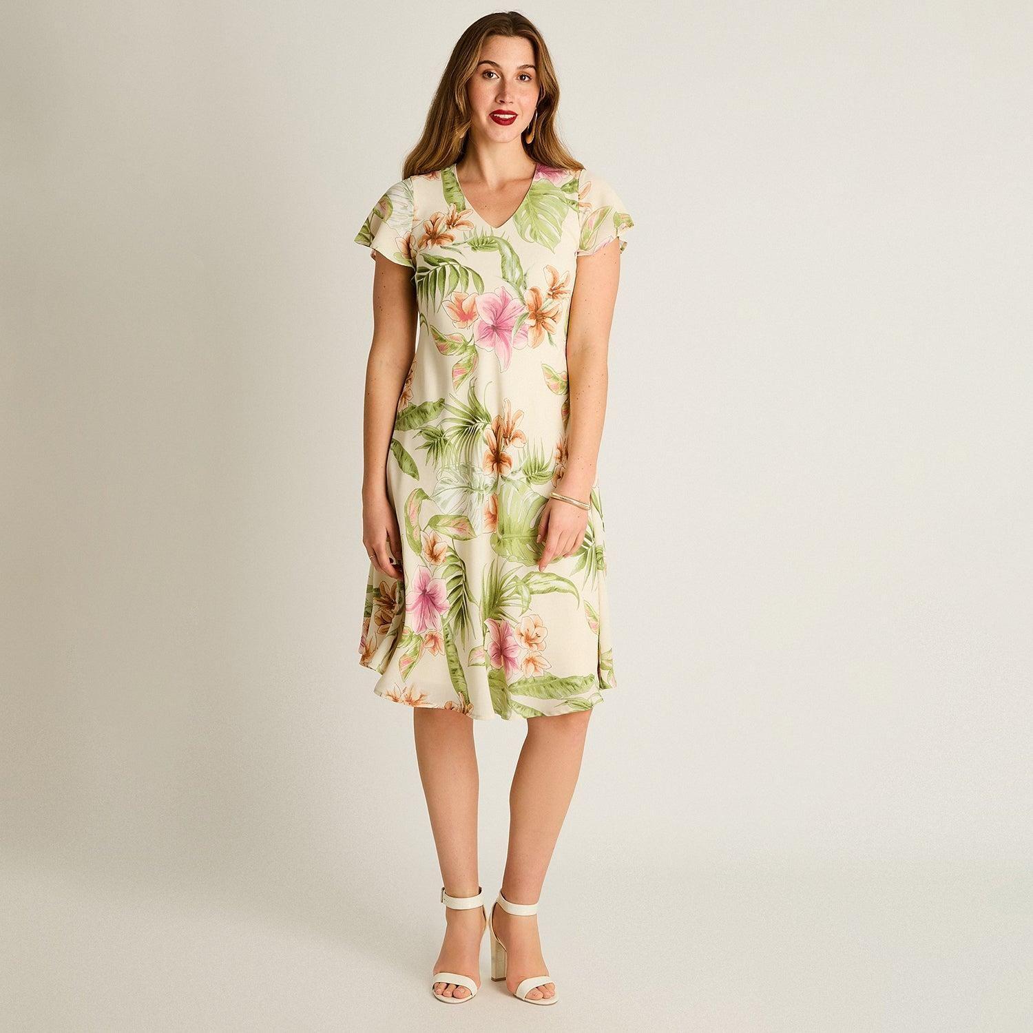 Vestido Midi Verde Con Forro-3