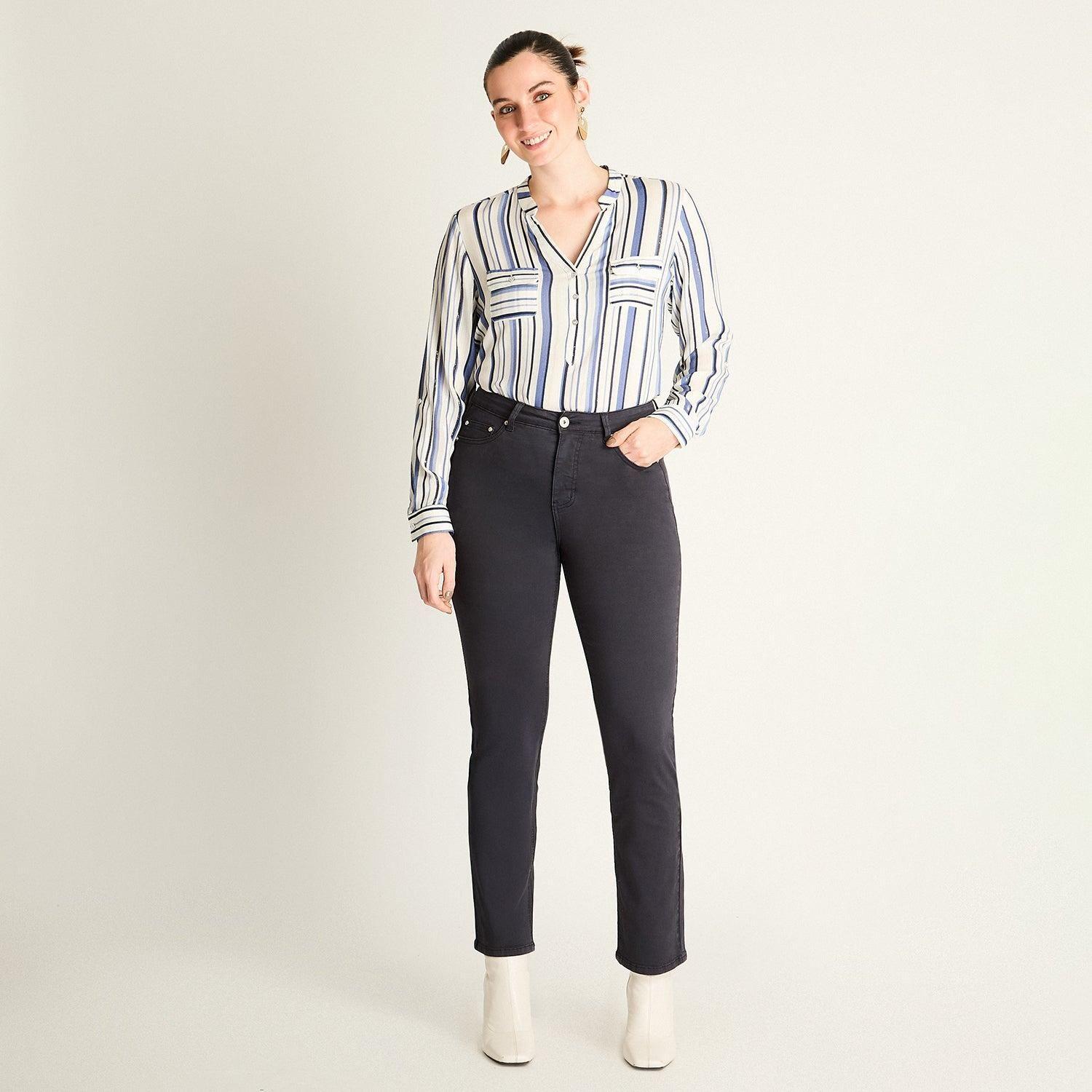 Jeans Azul Recto 5 Bolsillos-3