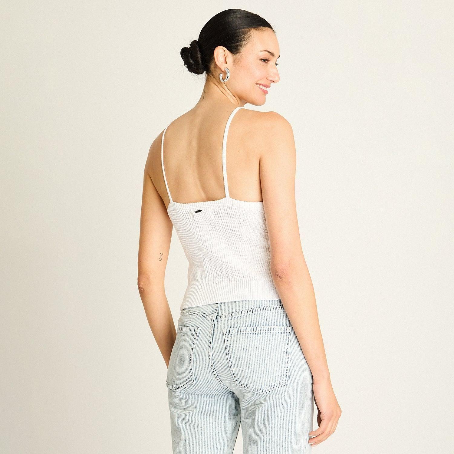 Polera Blanco Breteles Finos-1