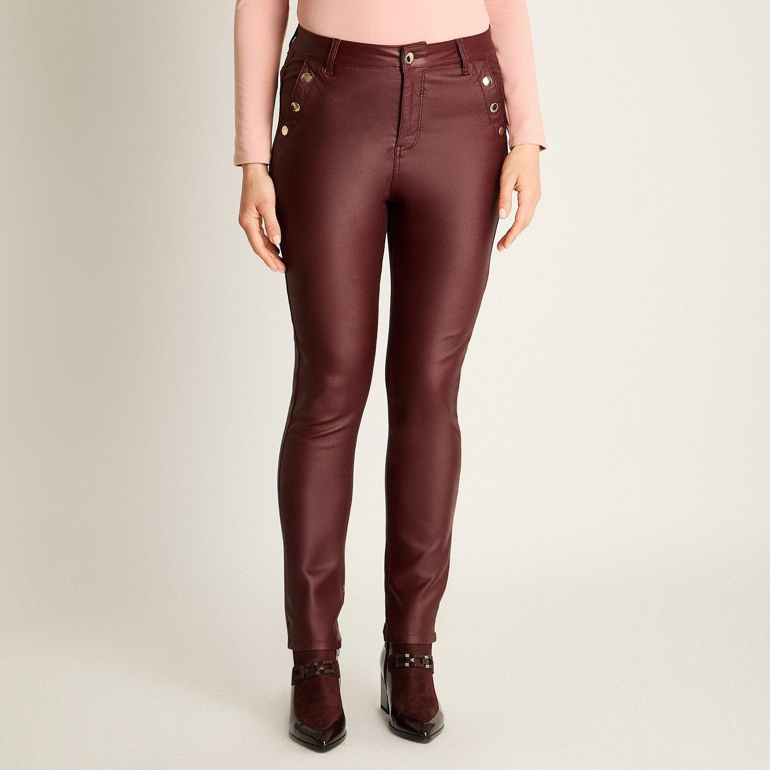Pantalón Sport Burdeo Corte Slim-0