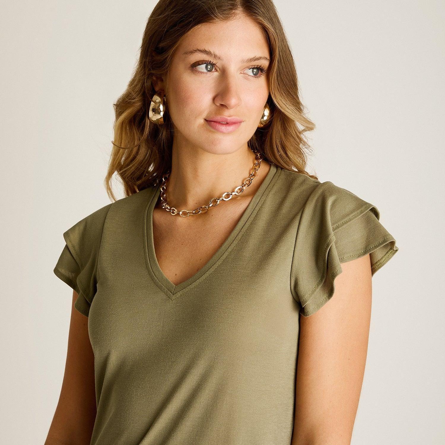 Vestido Maxi Verde Baja elasticidad Sin Forro Calce Ajustado-2