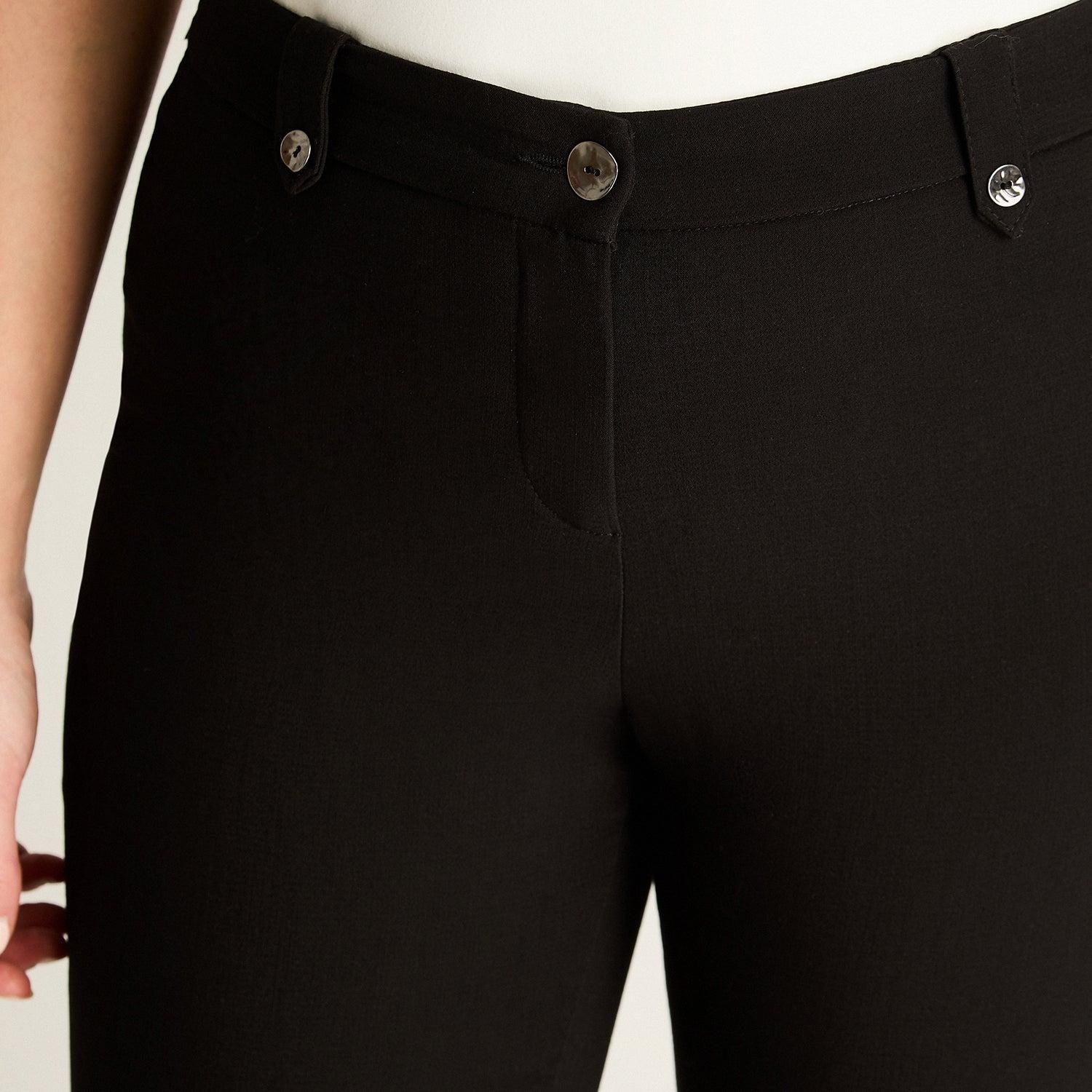 Pantalón Formal Negro Recto-2