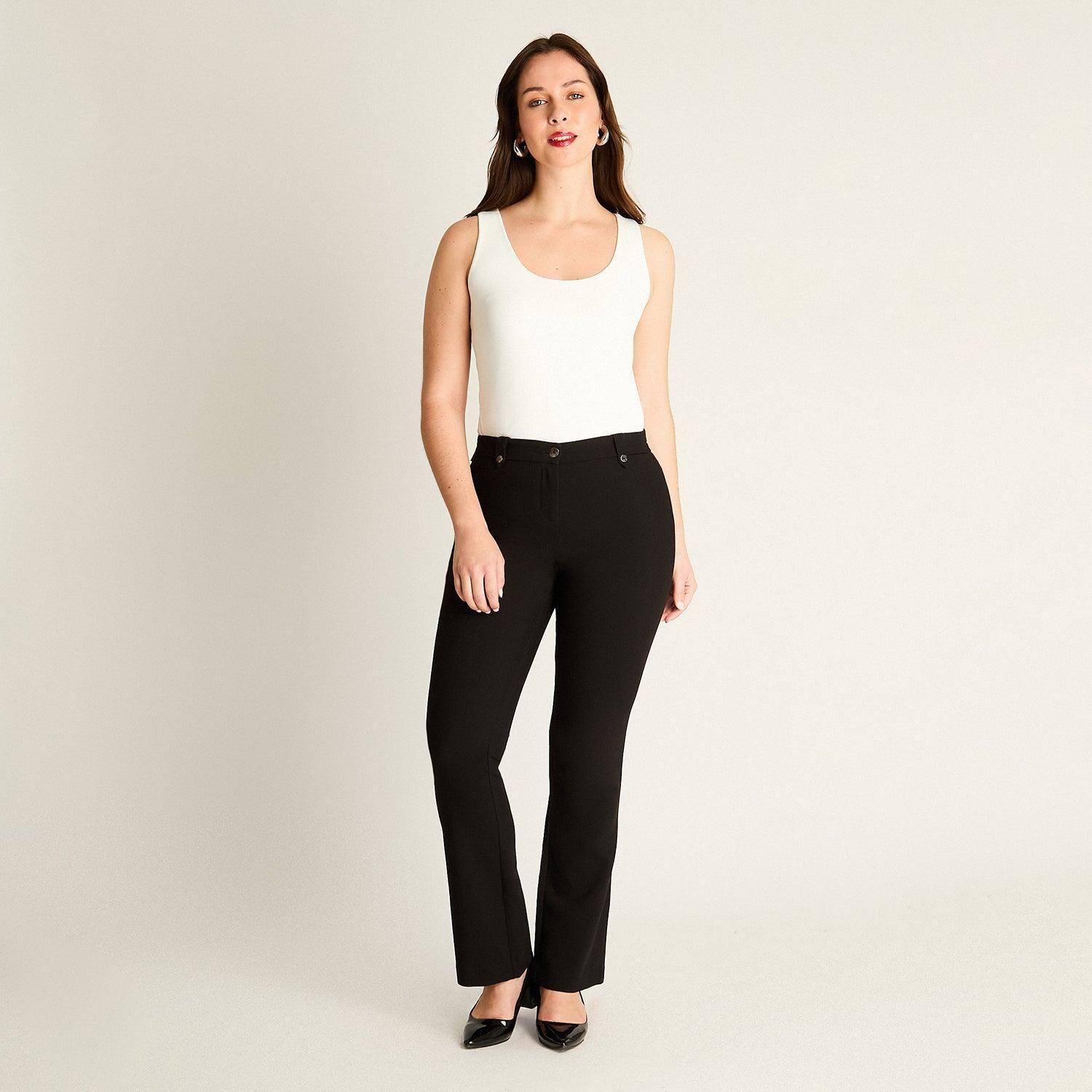Pantalón Formal Negro Recto-3