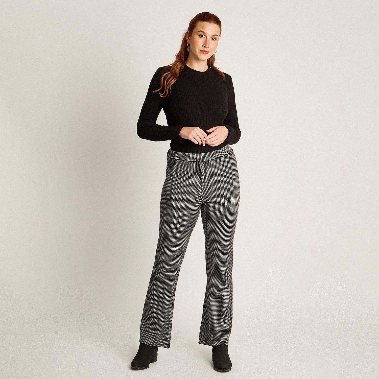 Pantalon Sport Gris Elasticidad Media Sin Forro Calce Normal Tela Tejido-3