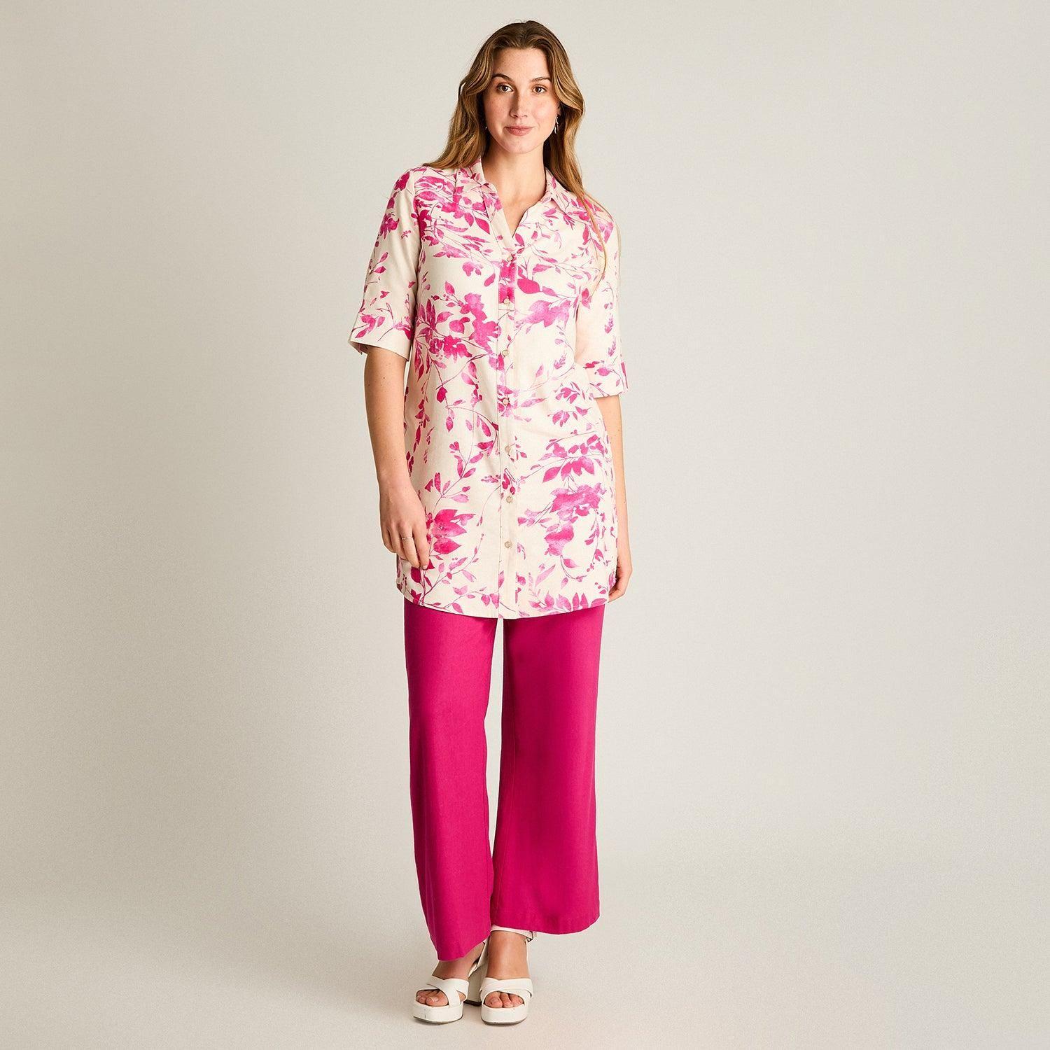 Blusa Fucsia Manga Larga-3