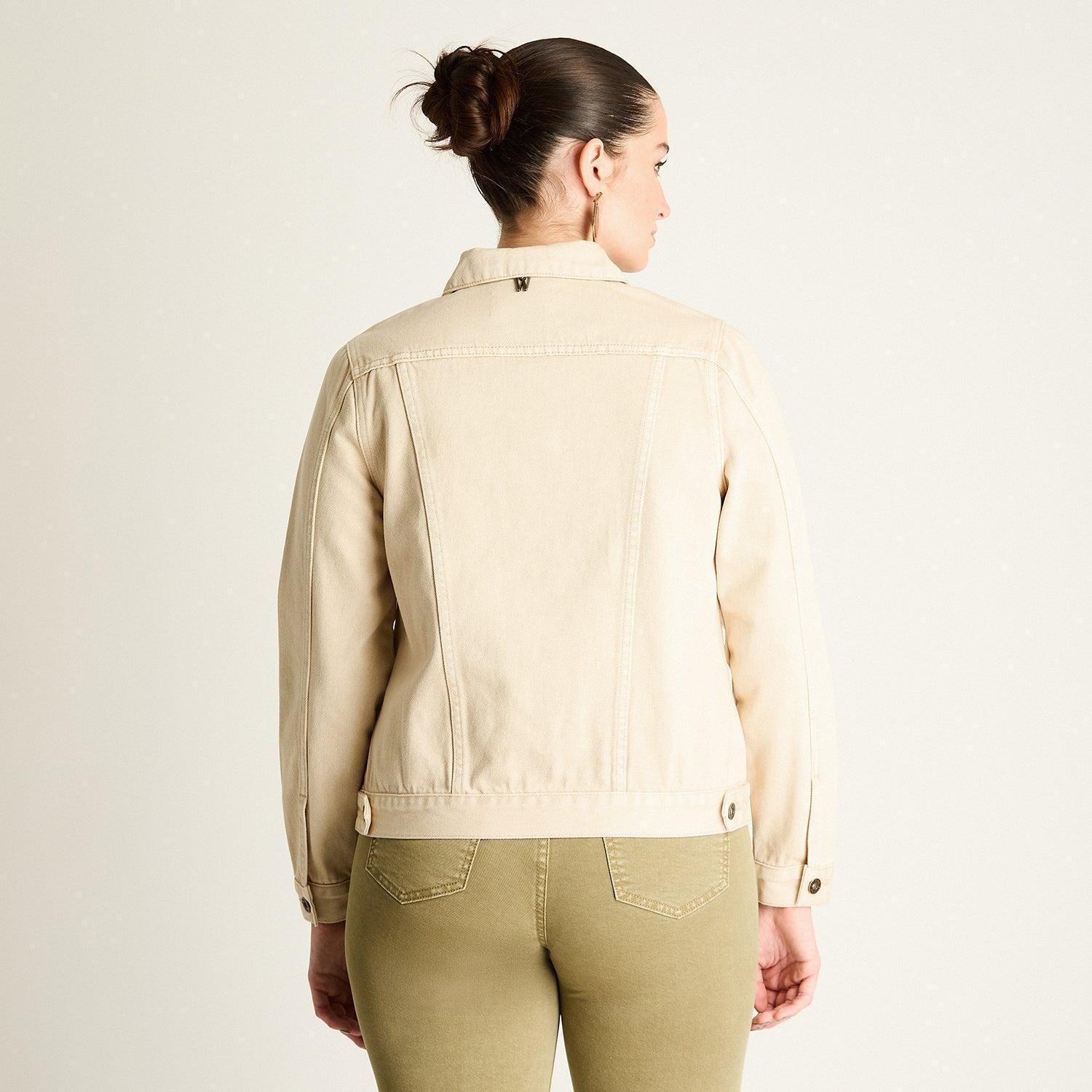 Casaca Mezclilla Beige-1