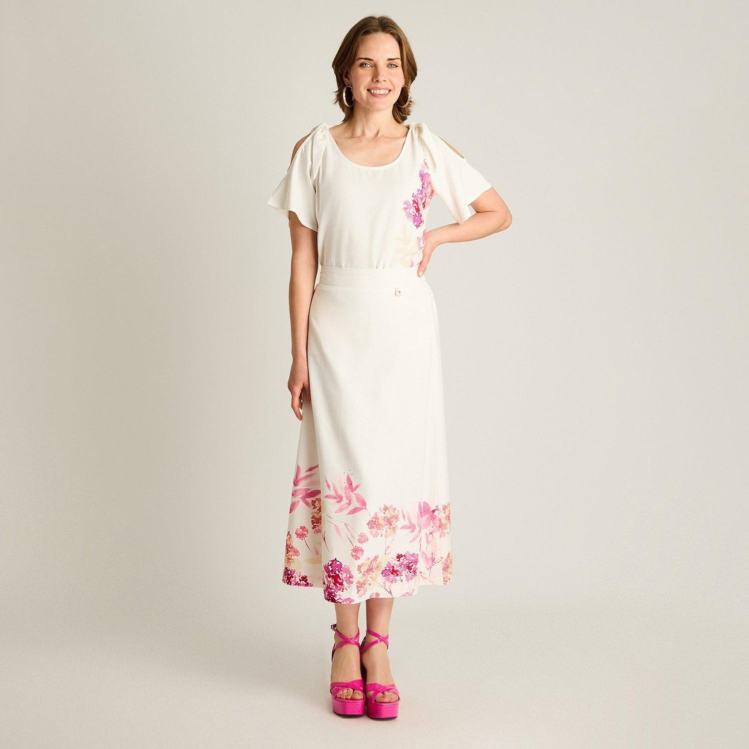 Falda Midi Crudo Floral-3