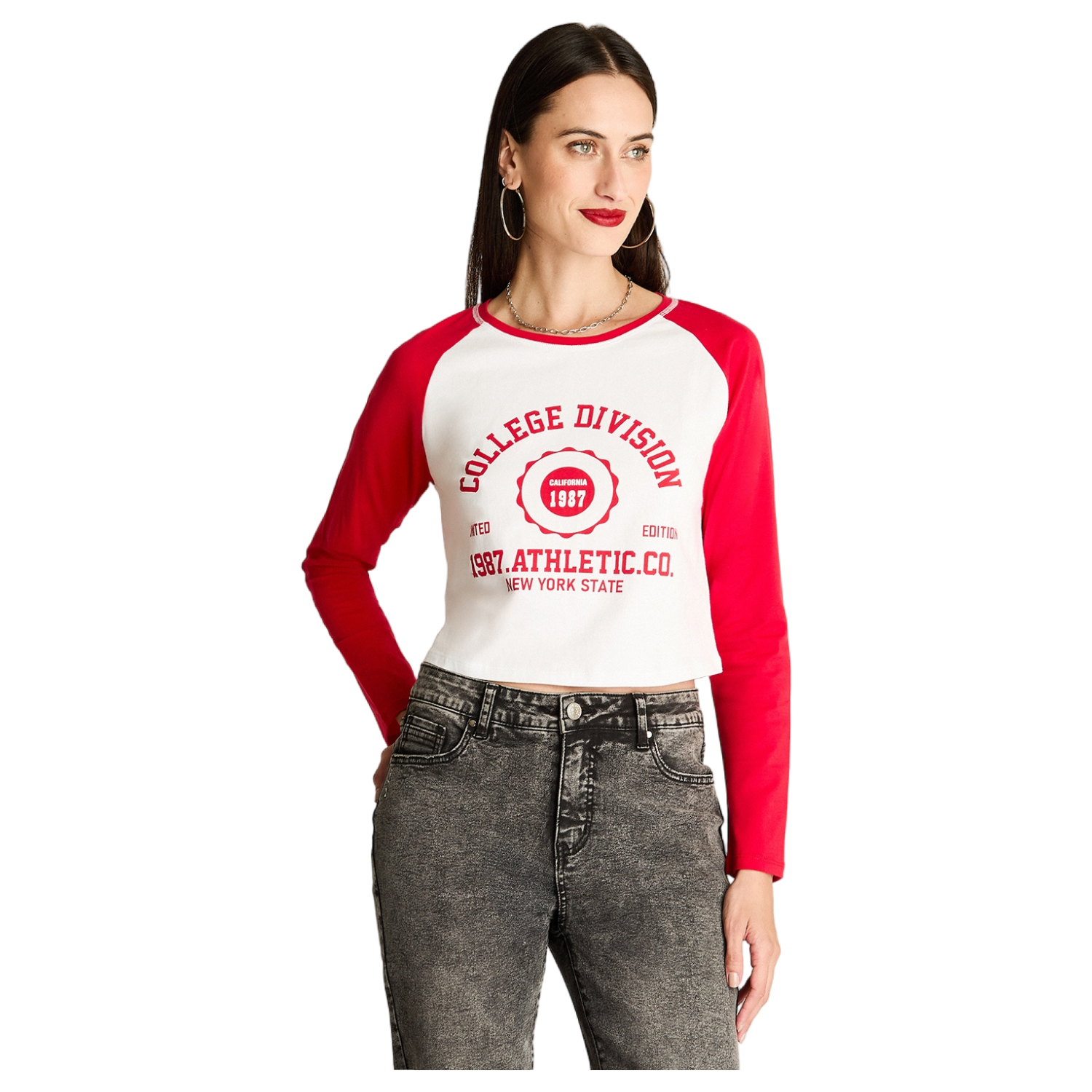 Polera Escote Redondo Preppy Rojo-0