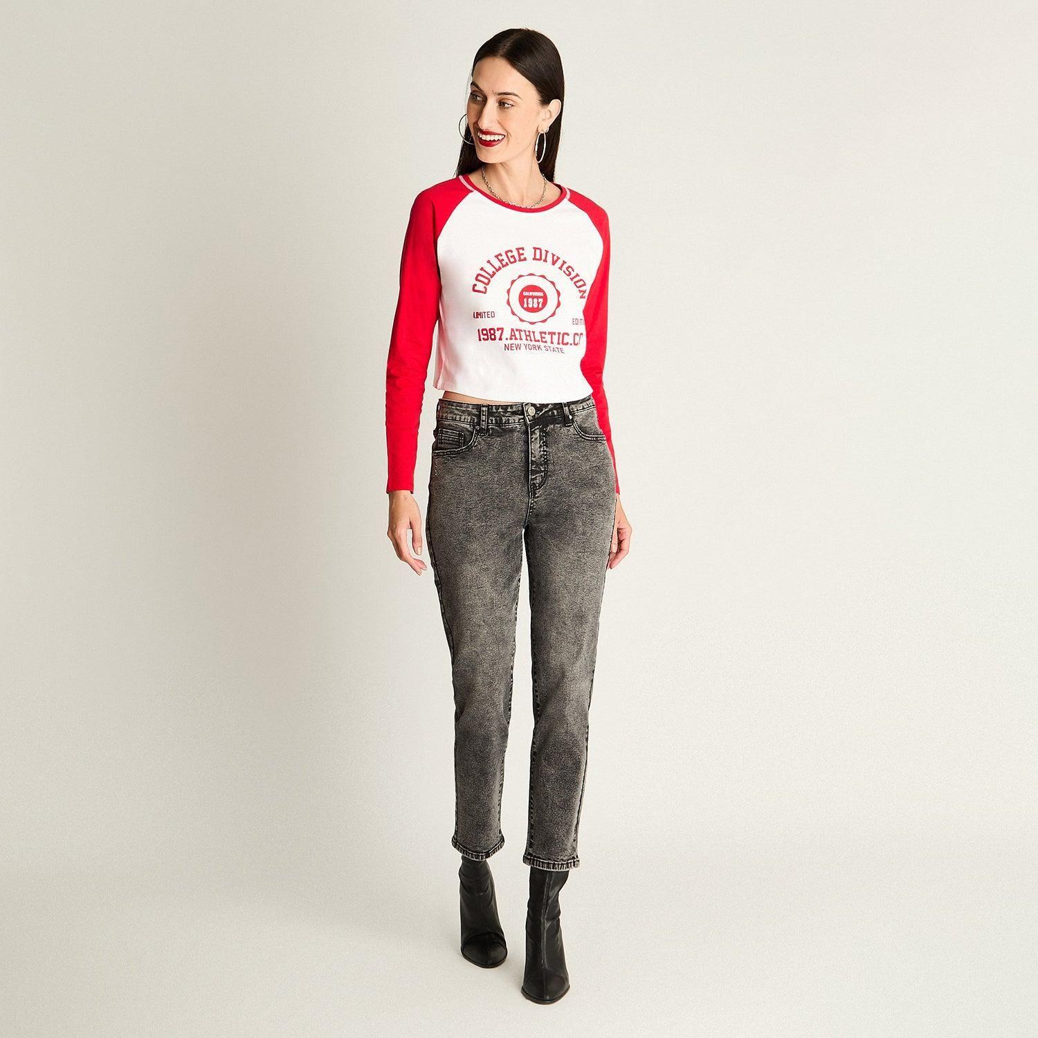 Polera Escote Redondo Preppy Rojo-2