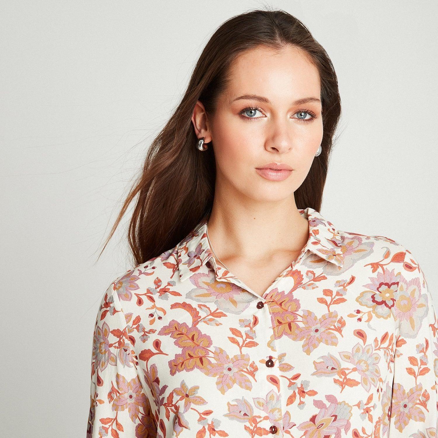 Blusa Lila Manga Larga Estampada-2