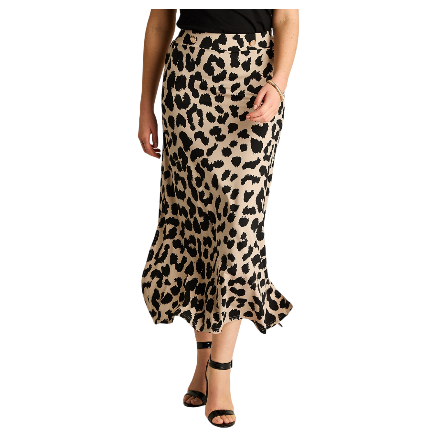 Falda Midi Animal Print Arena-0