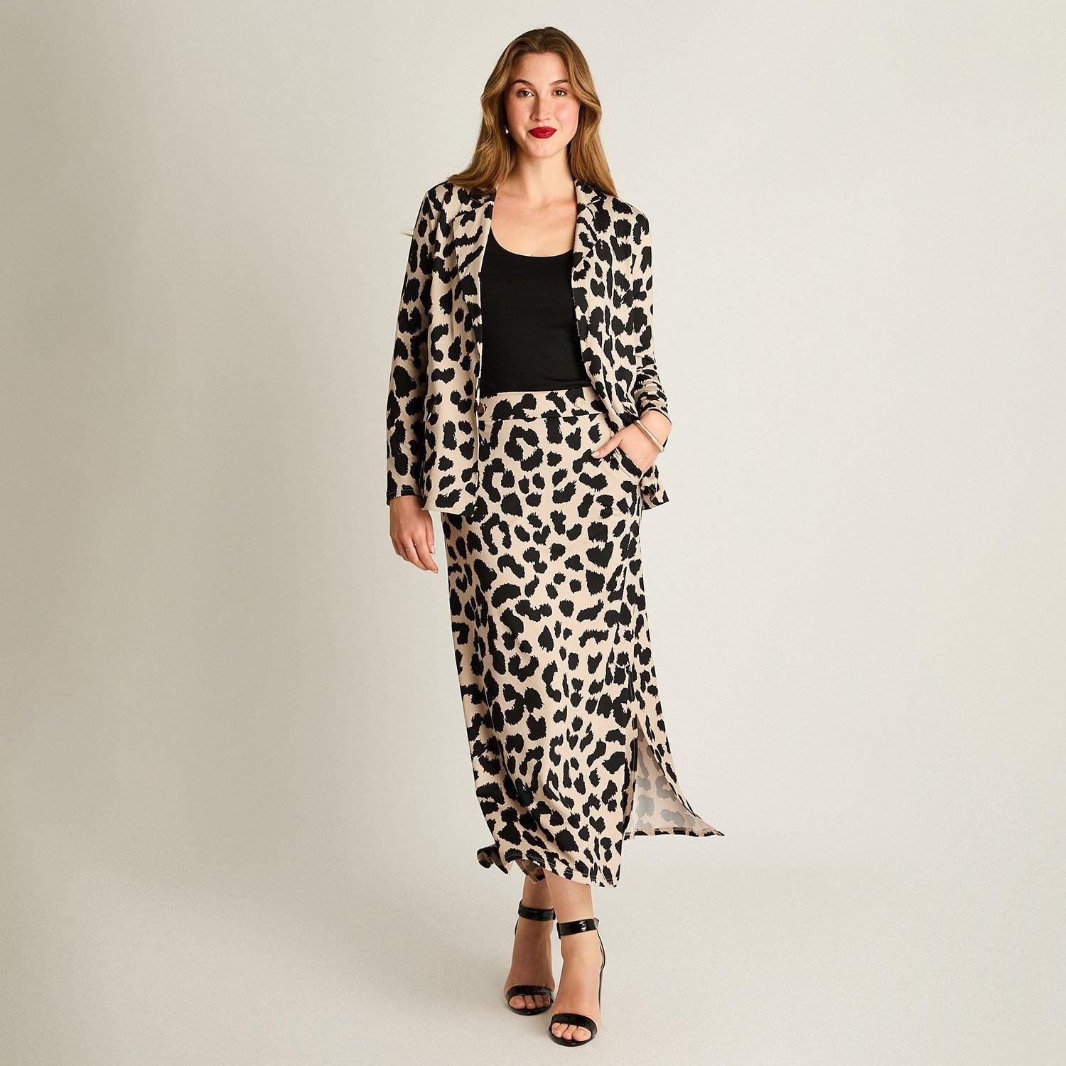 Falda Midi Animal Print Arena-4