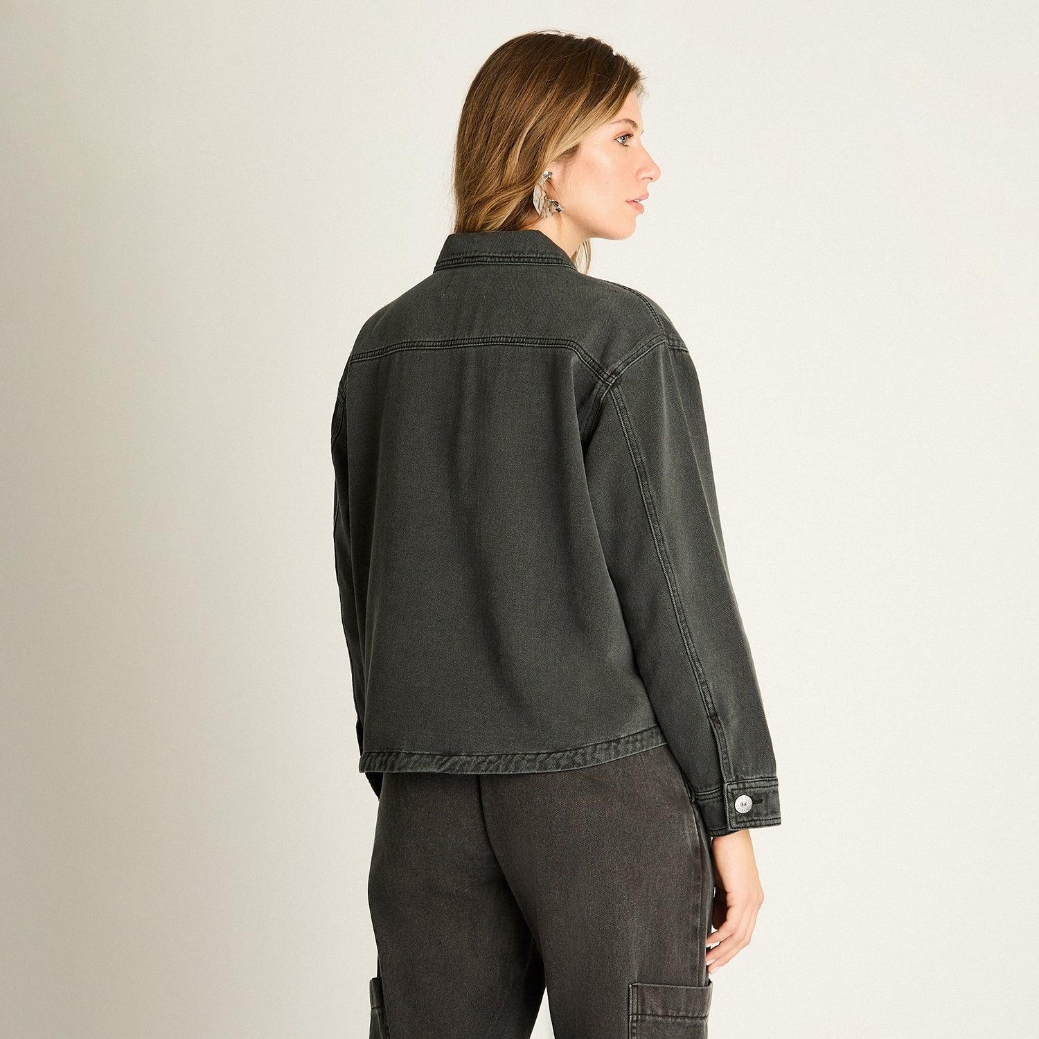 Chaqueta Mezclilla Gris Marengo-1