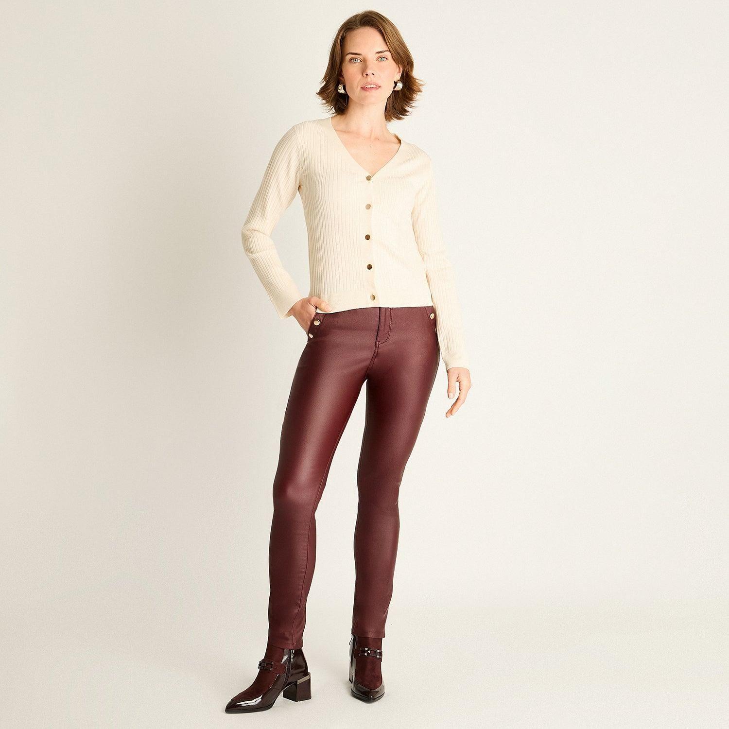 Cardigan Arena con Ribete Contraste-3