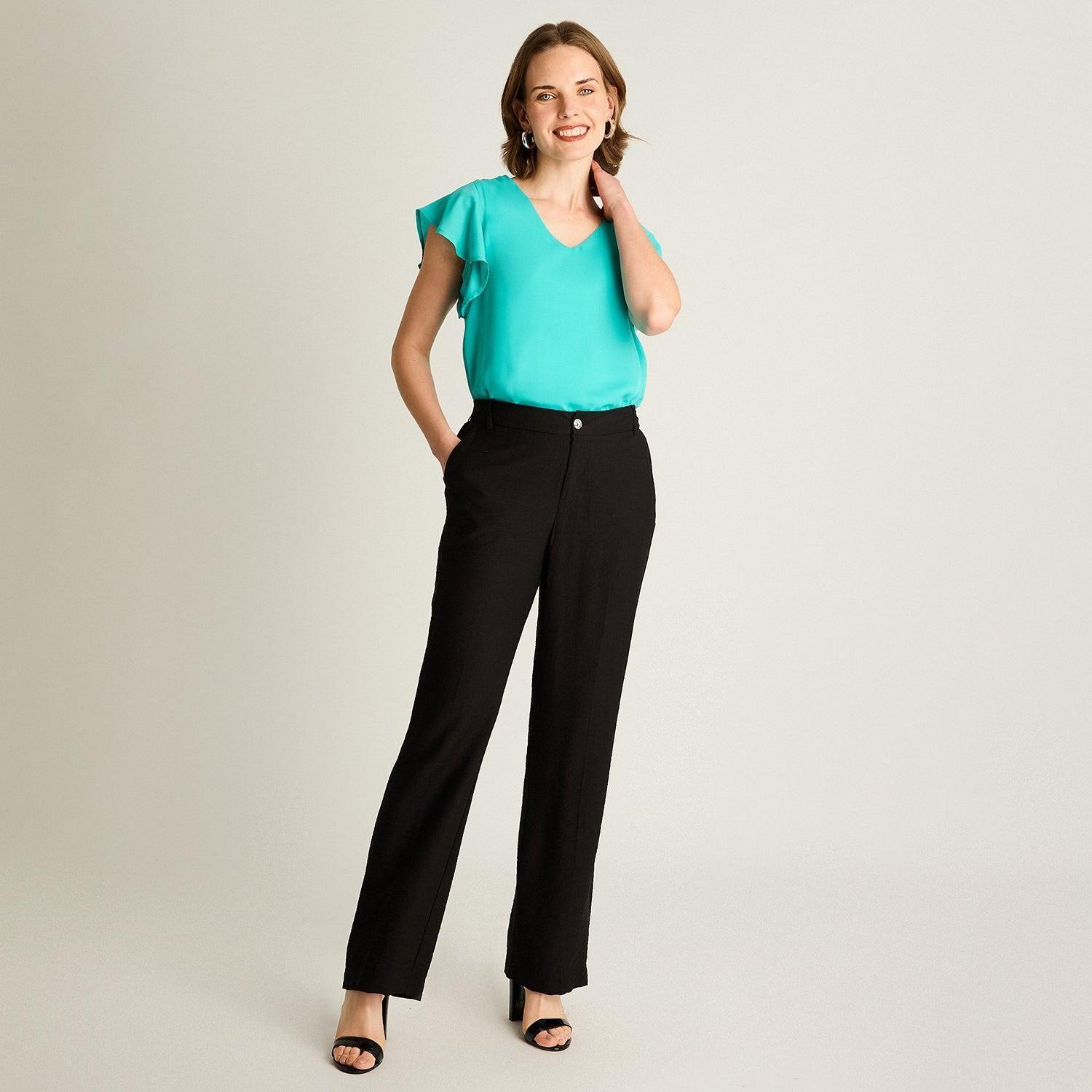 Pantalón Sport Negro Recto-3