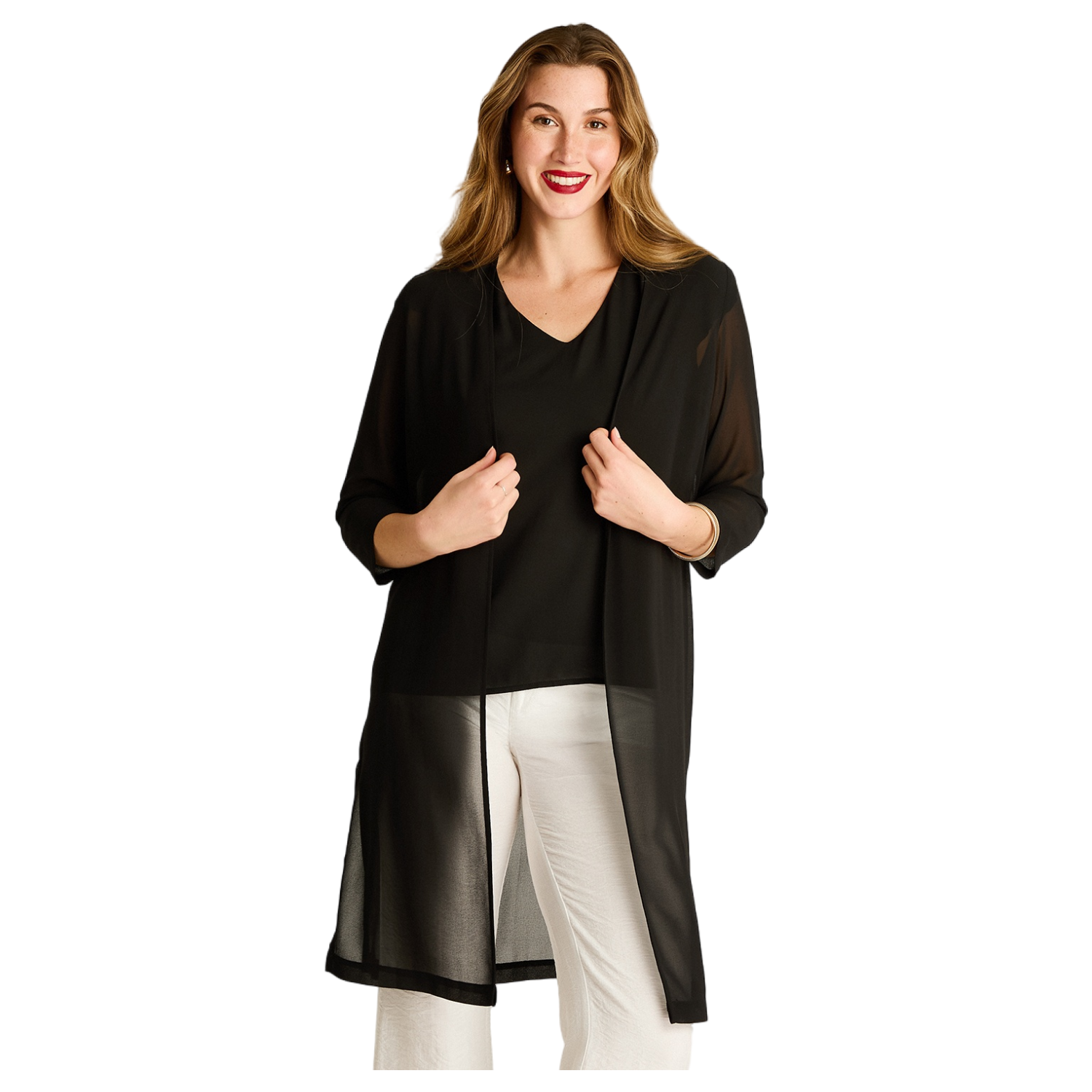 Tapado Negro Largo 3/4-0