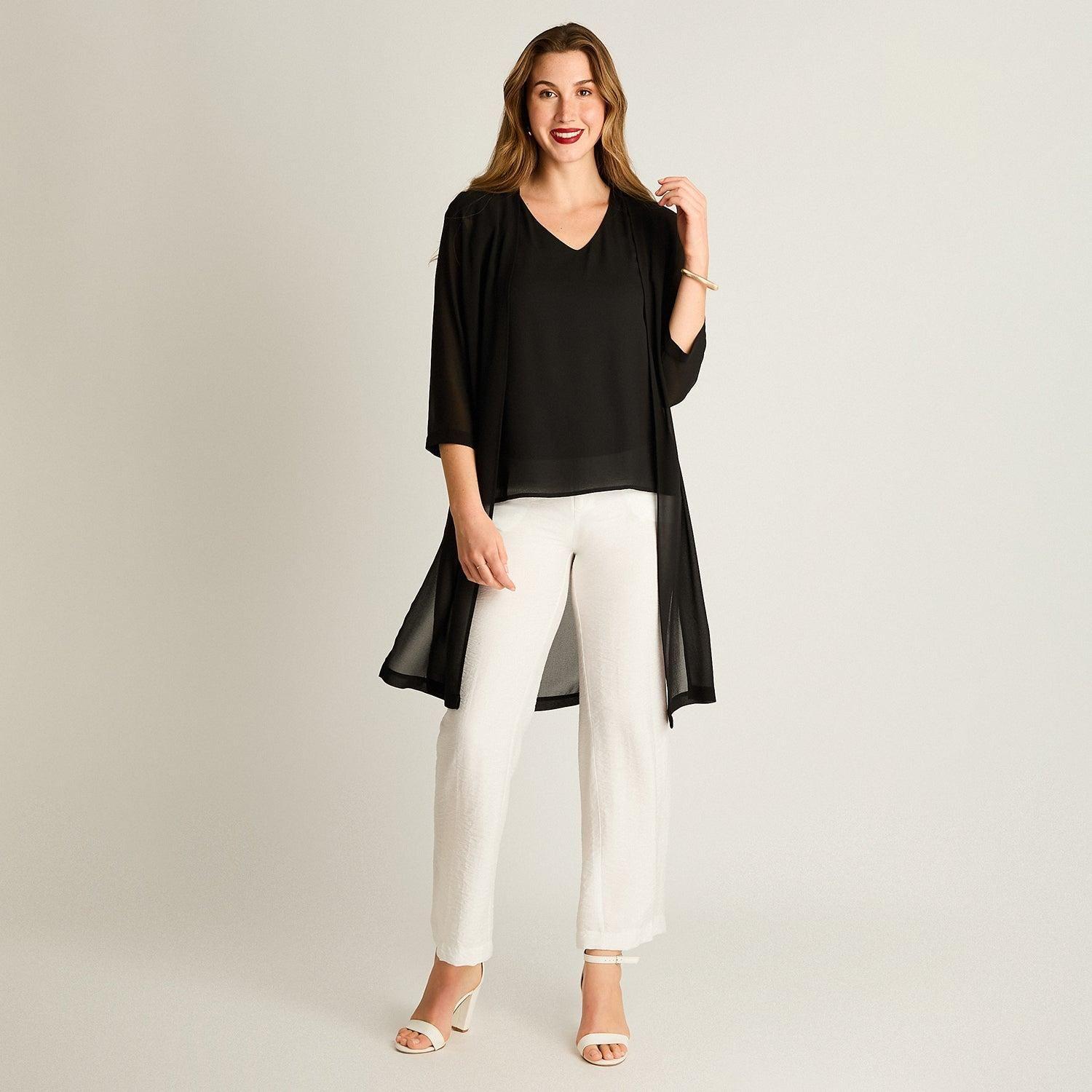 Tapado Negro Largo 3/4-3