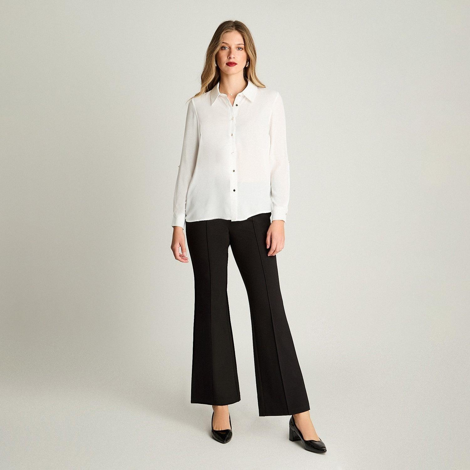 Blusa Camisera Manga Larga Crudo-3