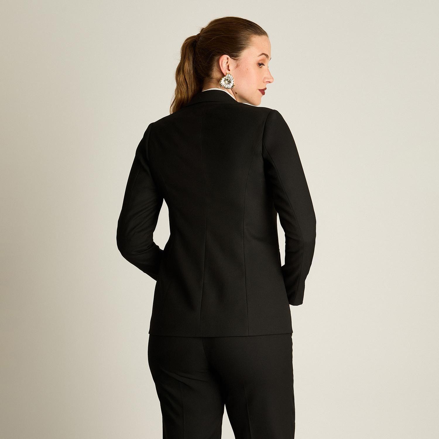 Blazer Negro Manga Larga-1