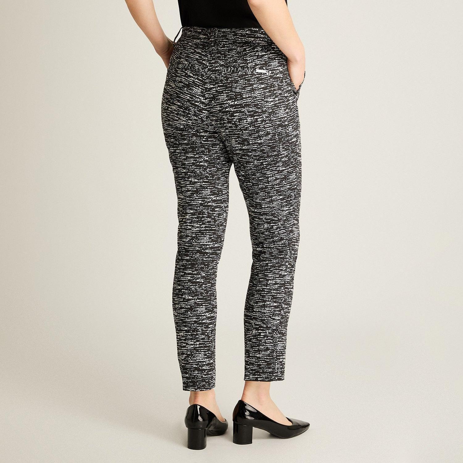Pantalón Slim Fit Negro Jaspeado-1