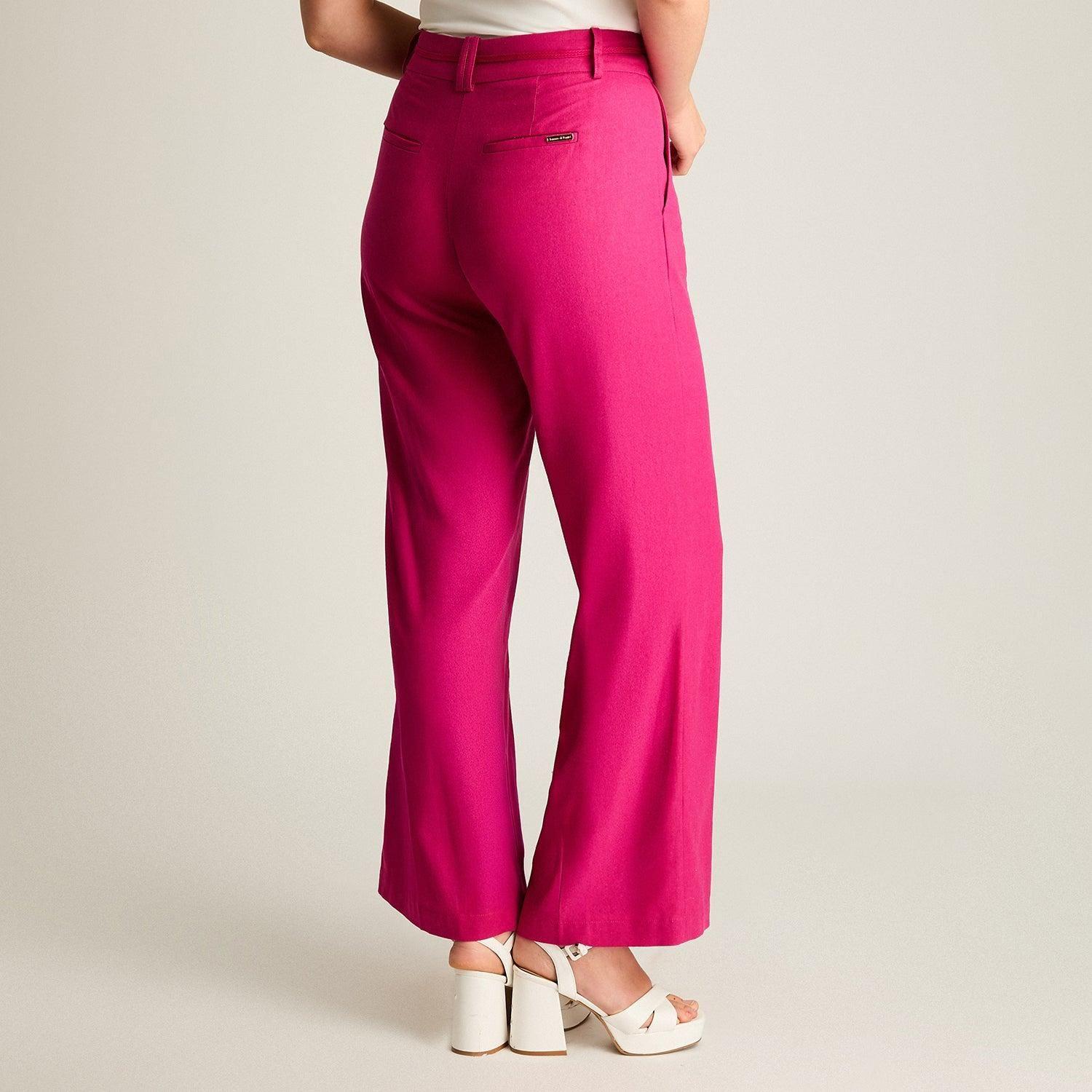 Pantalón Formal Palazzo Fucsia-1