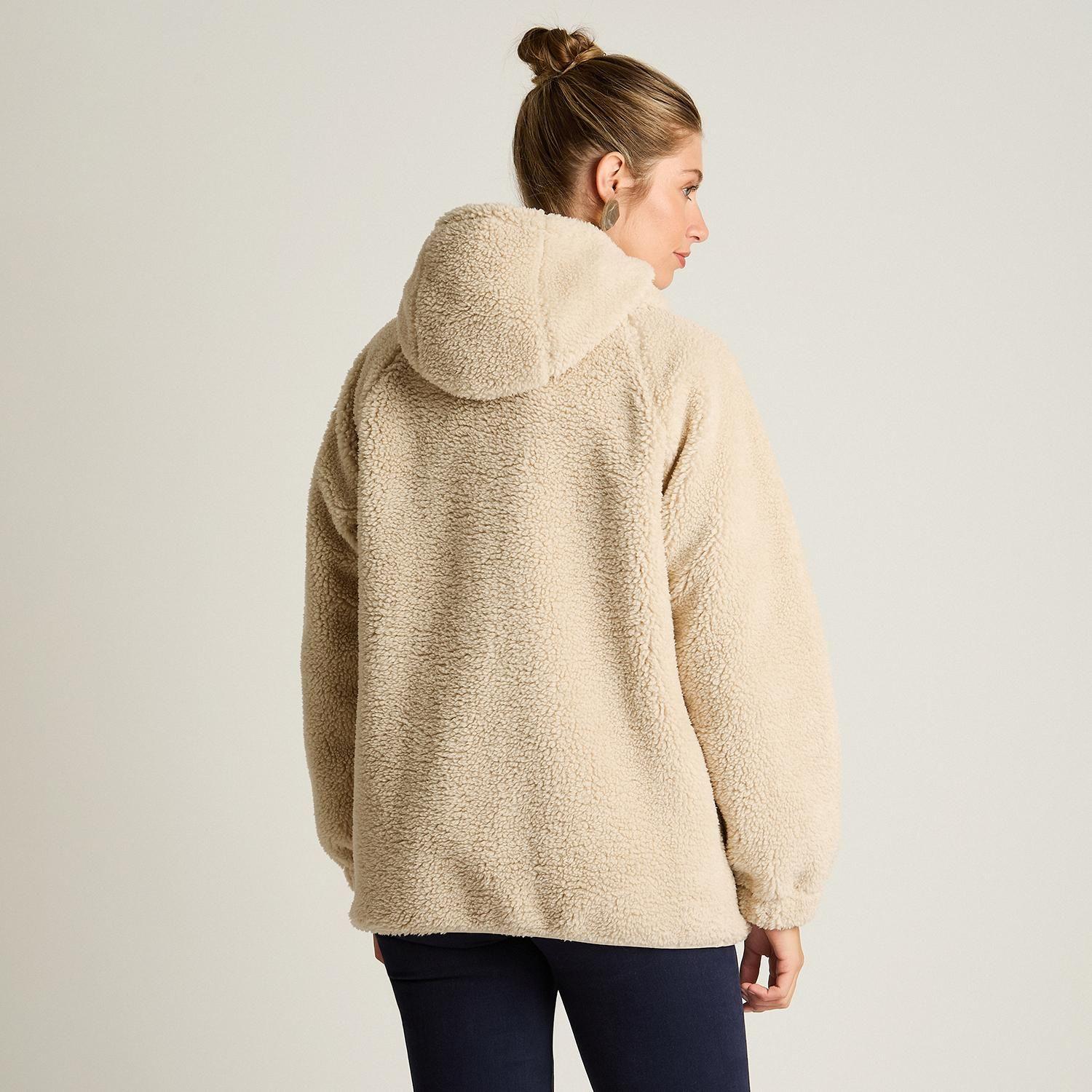 Poleron Sherpa Beige Manga Larga-1