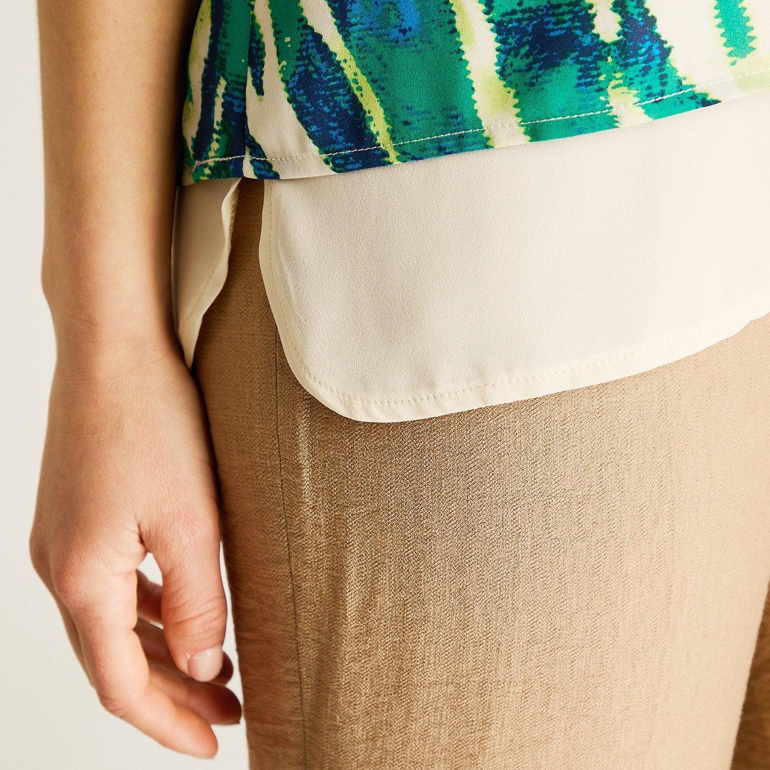 Blusa Verde Estampado Jungle-2