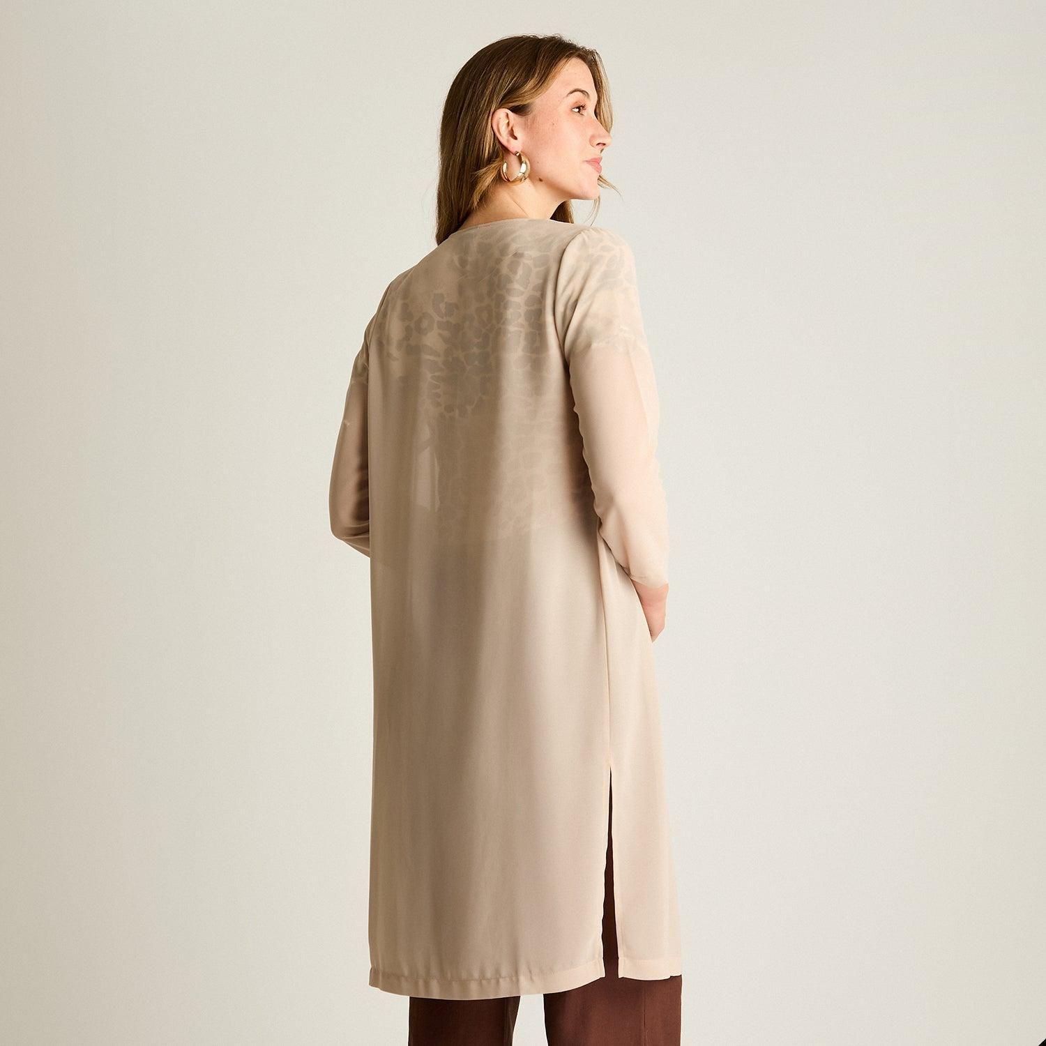 Tapado Beige Largo 3/4-2