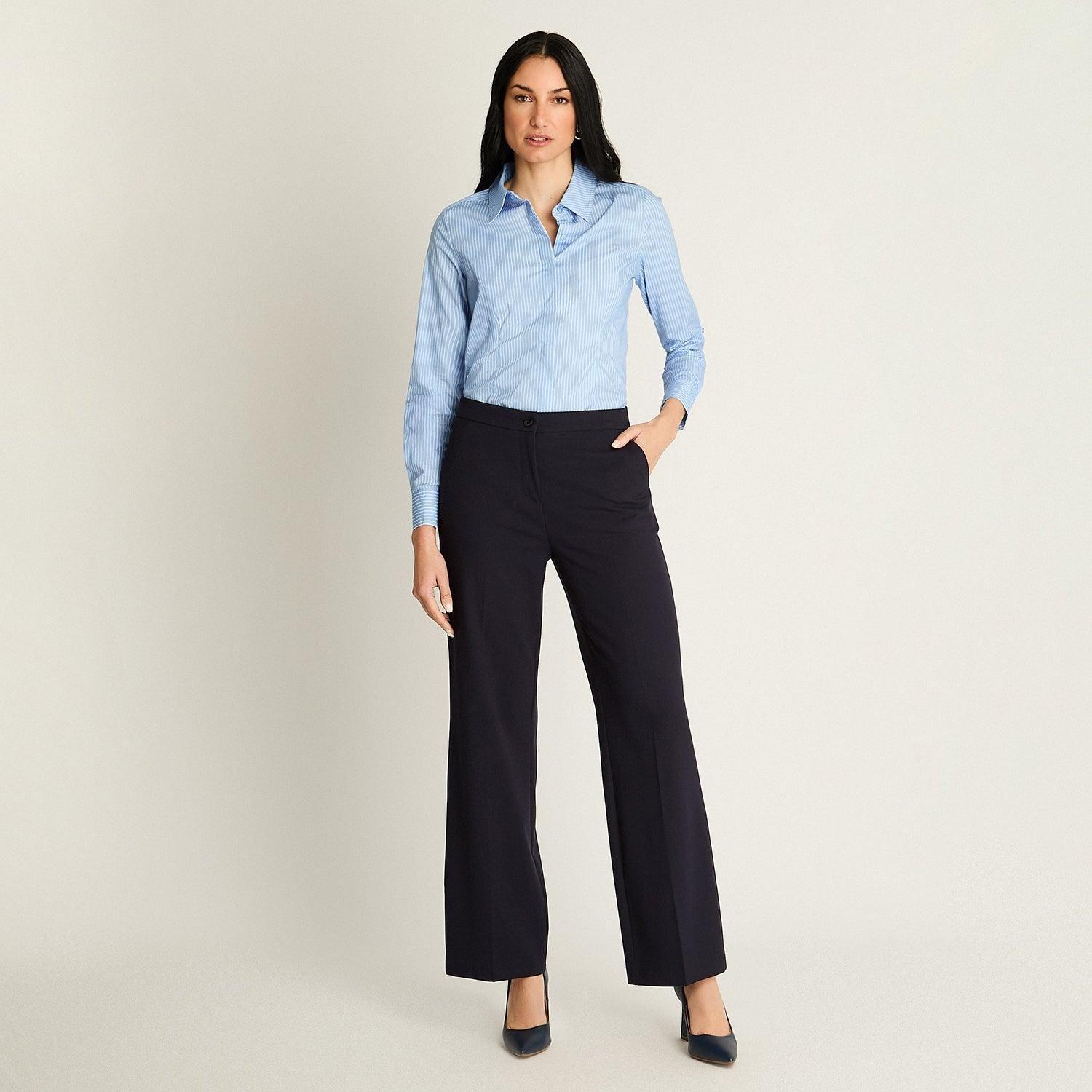 Pantalón Palazzo Azul-5