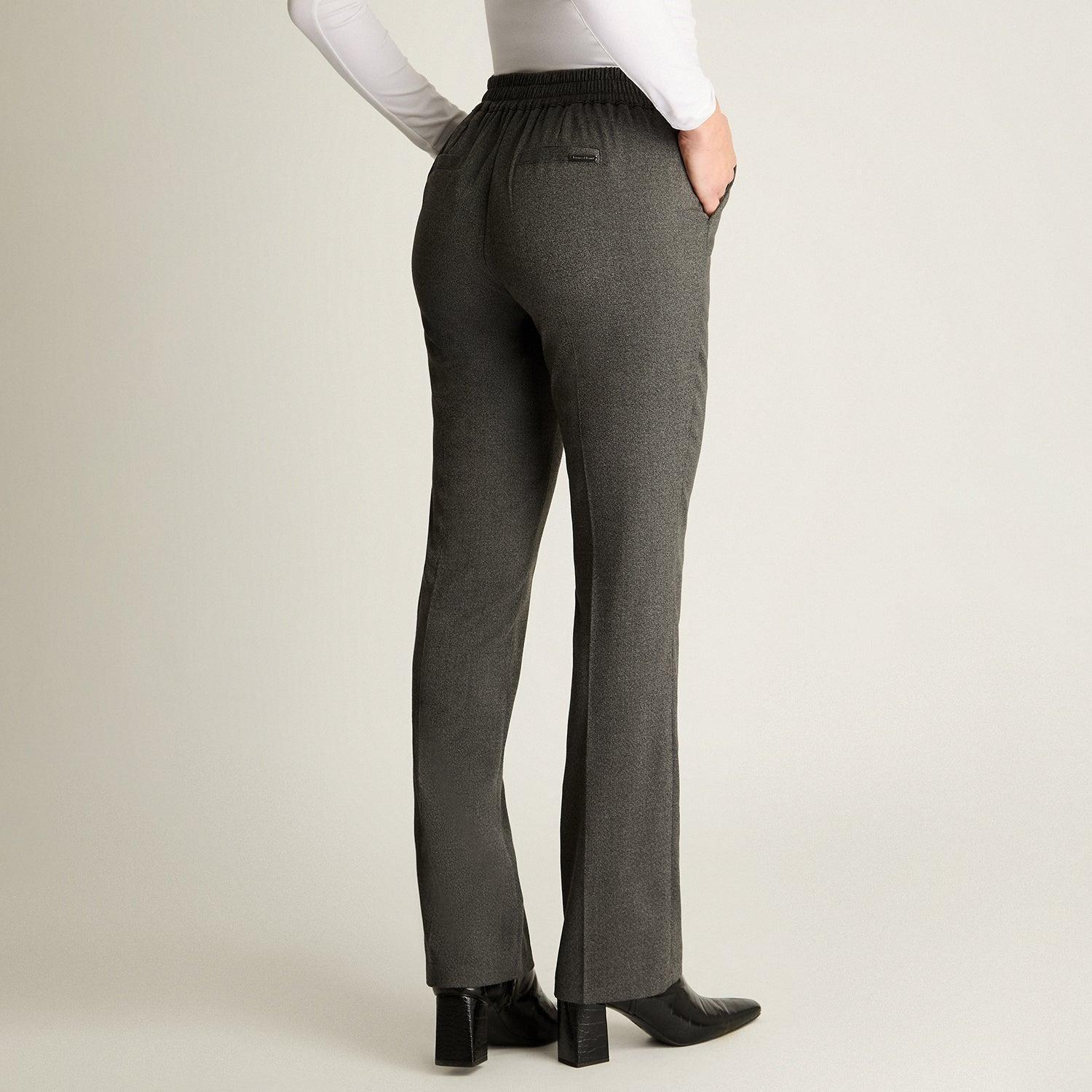 Pantalón Sastrero Con Cadena En Costados Gris-0
