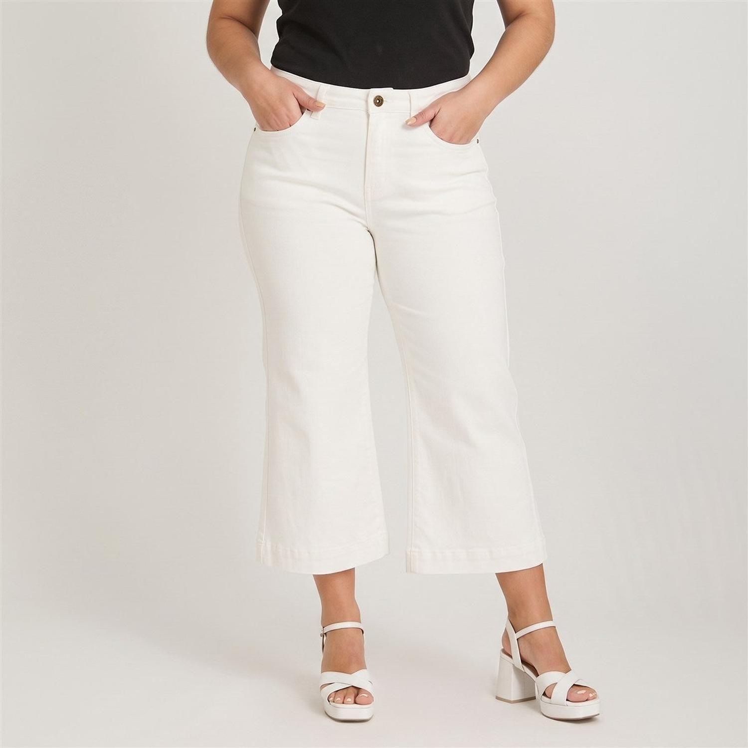 Jeans Culotte un Botón Crudo-1