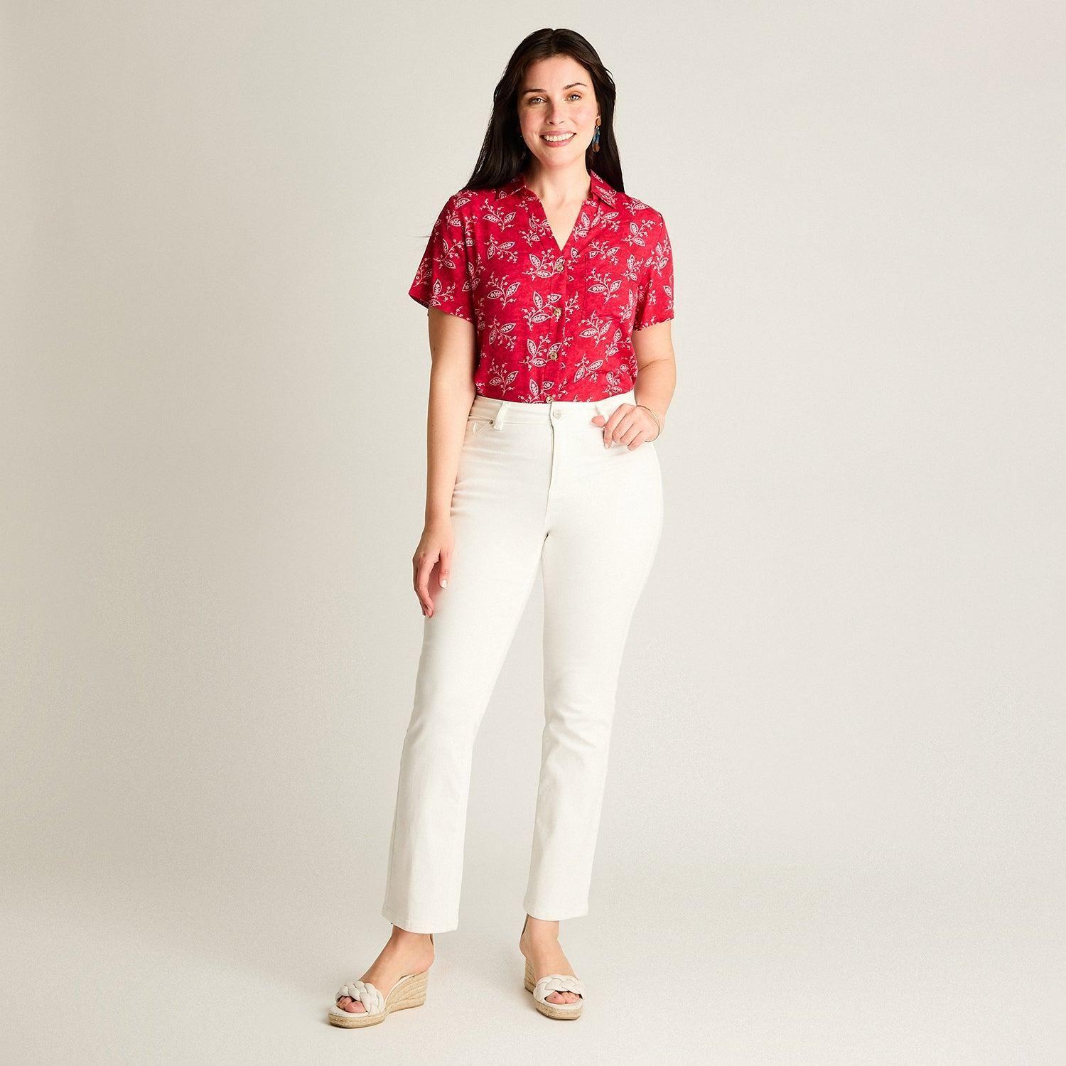 Jeans Recto 5 Bolsillos Blanco-3