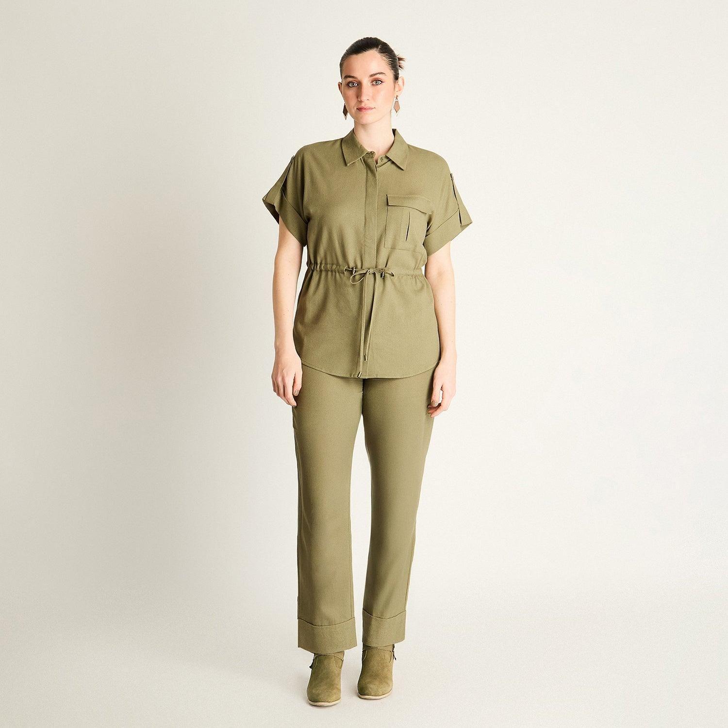 Blusa Verde Safari-3