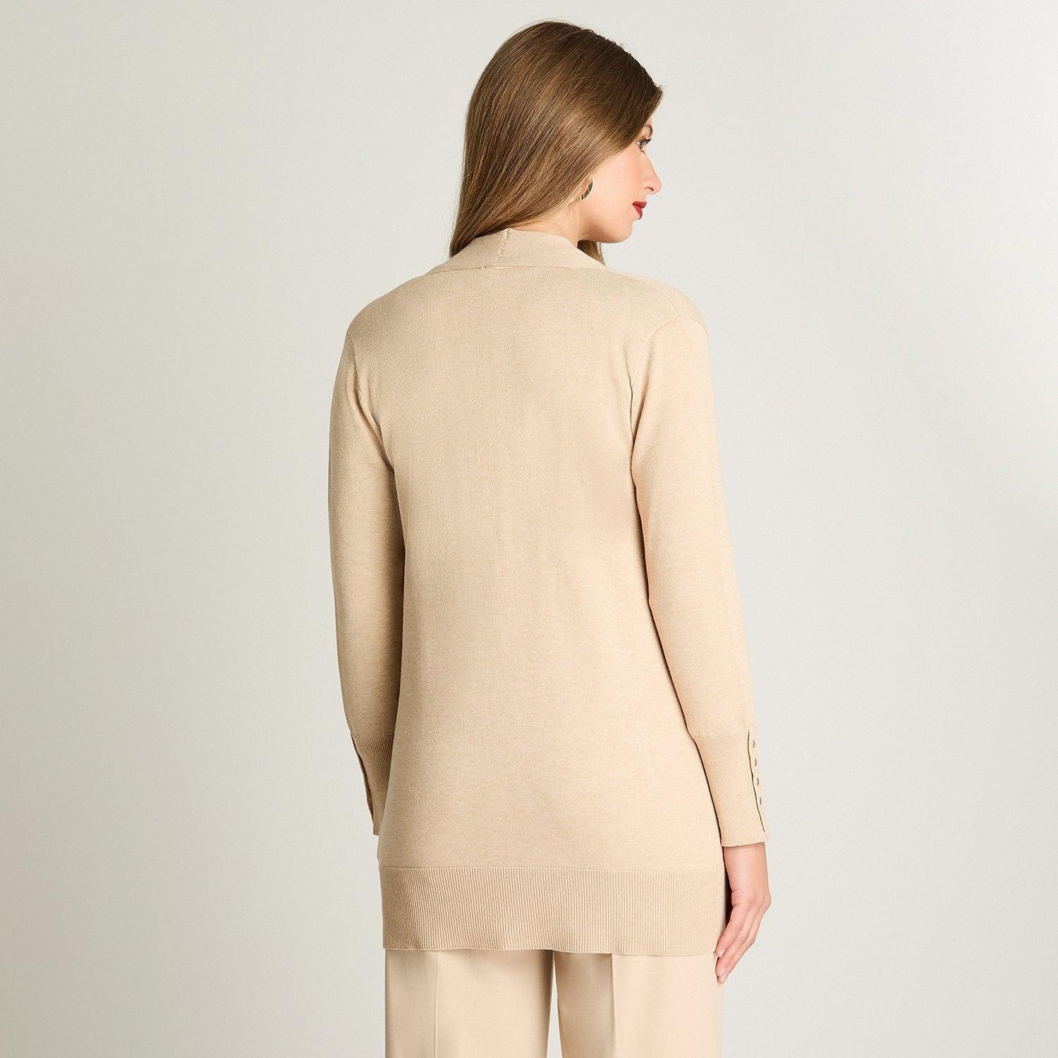 Tapado Manga Larga Beige-1