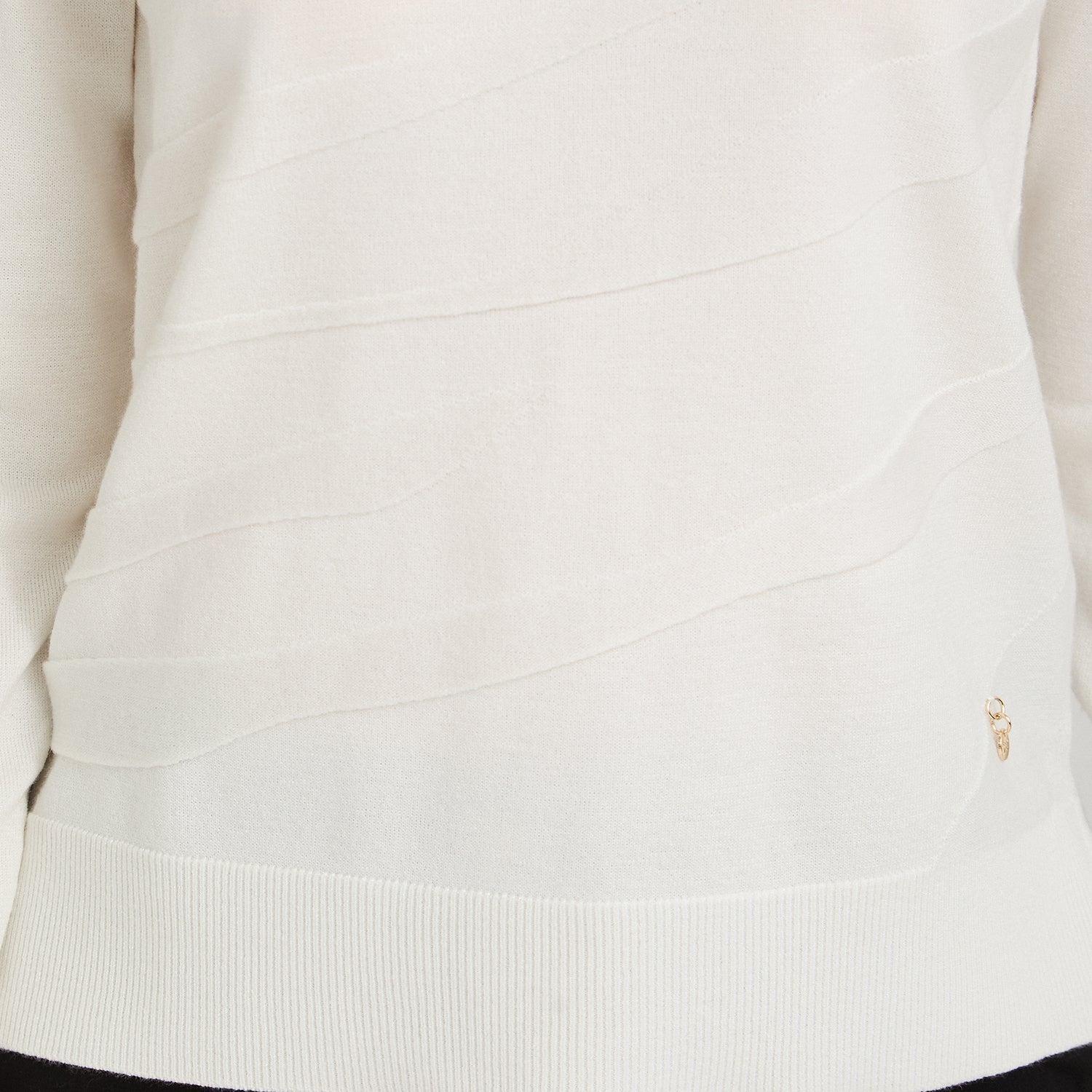 Sweater Escote Redondo con Lurex Crudo-2