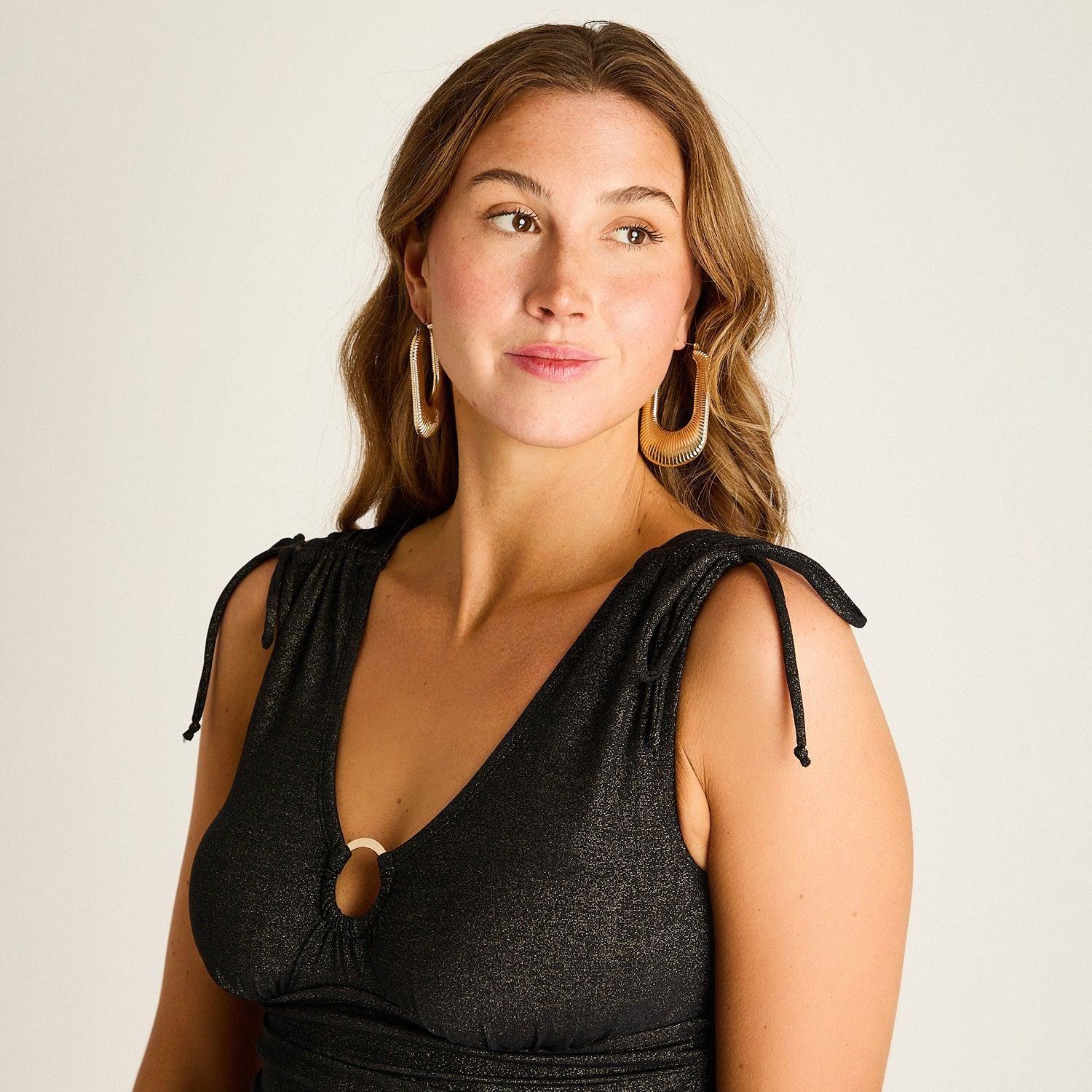 Top de Traje de Baño Negro Mujer-2