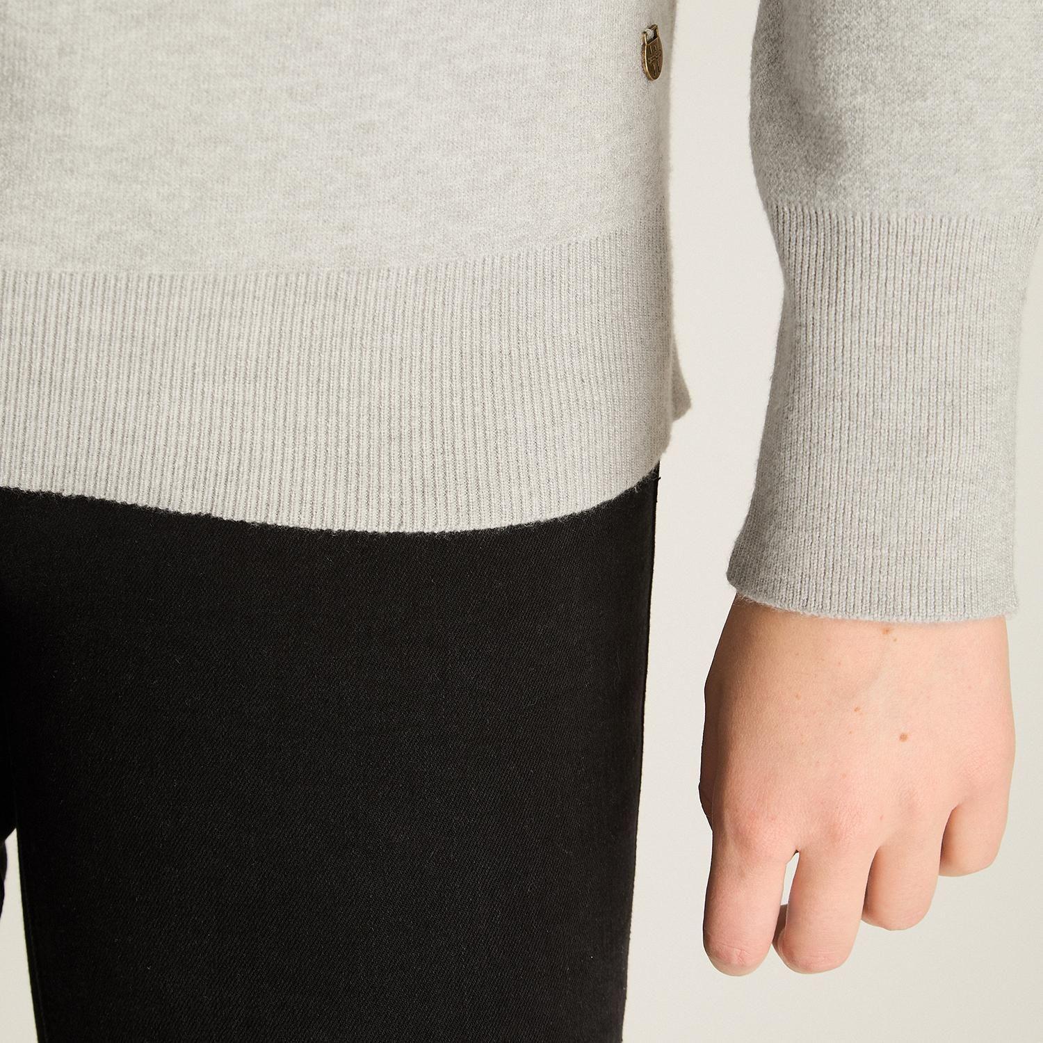 Sweater Gris Escote Redondo-2