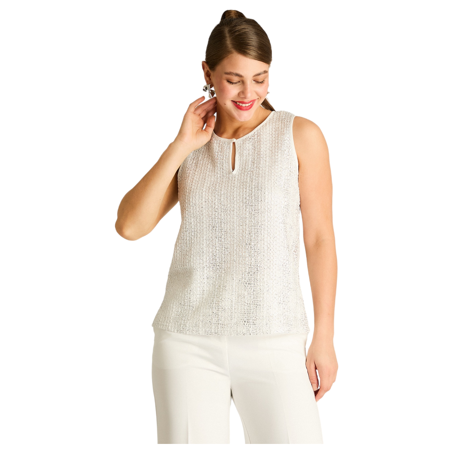 Polera Crudo Sin Mangas con Forro-0