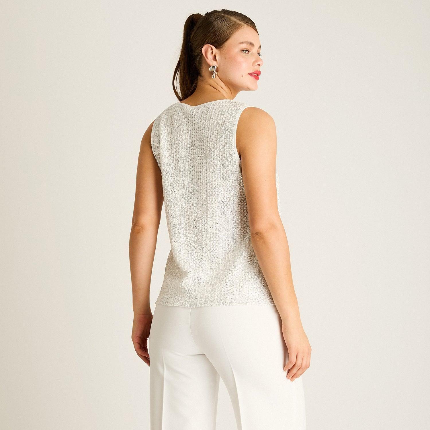 Polera Crudo Sin Mangas con Forro-1