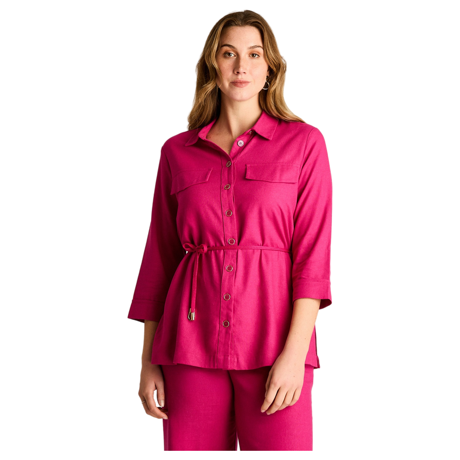 Blusa Fucsia con Lazo-0