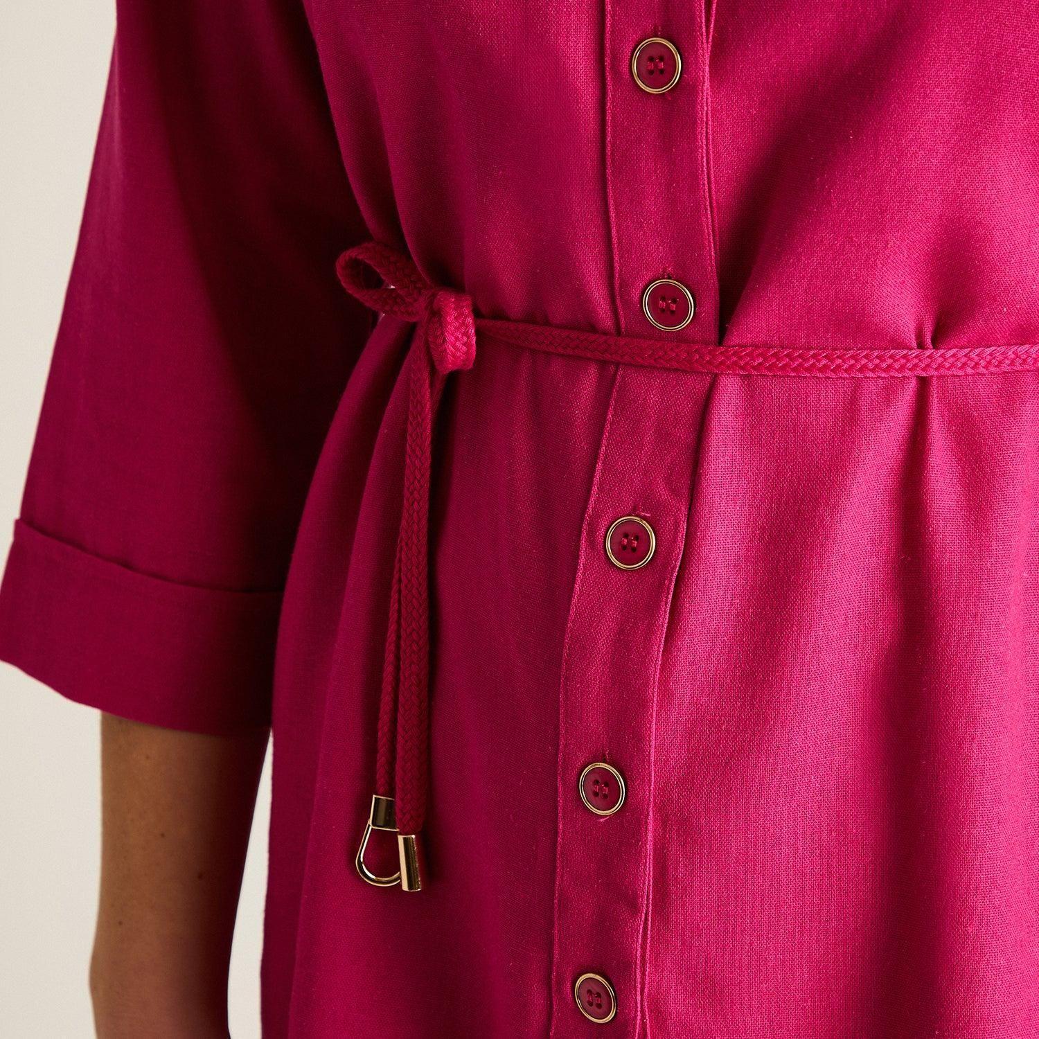 Blusa Fucsia con Lazo-2