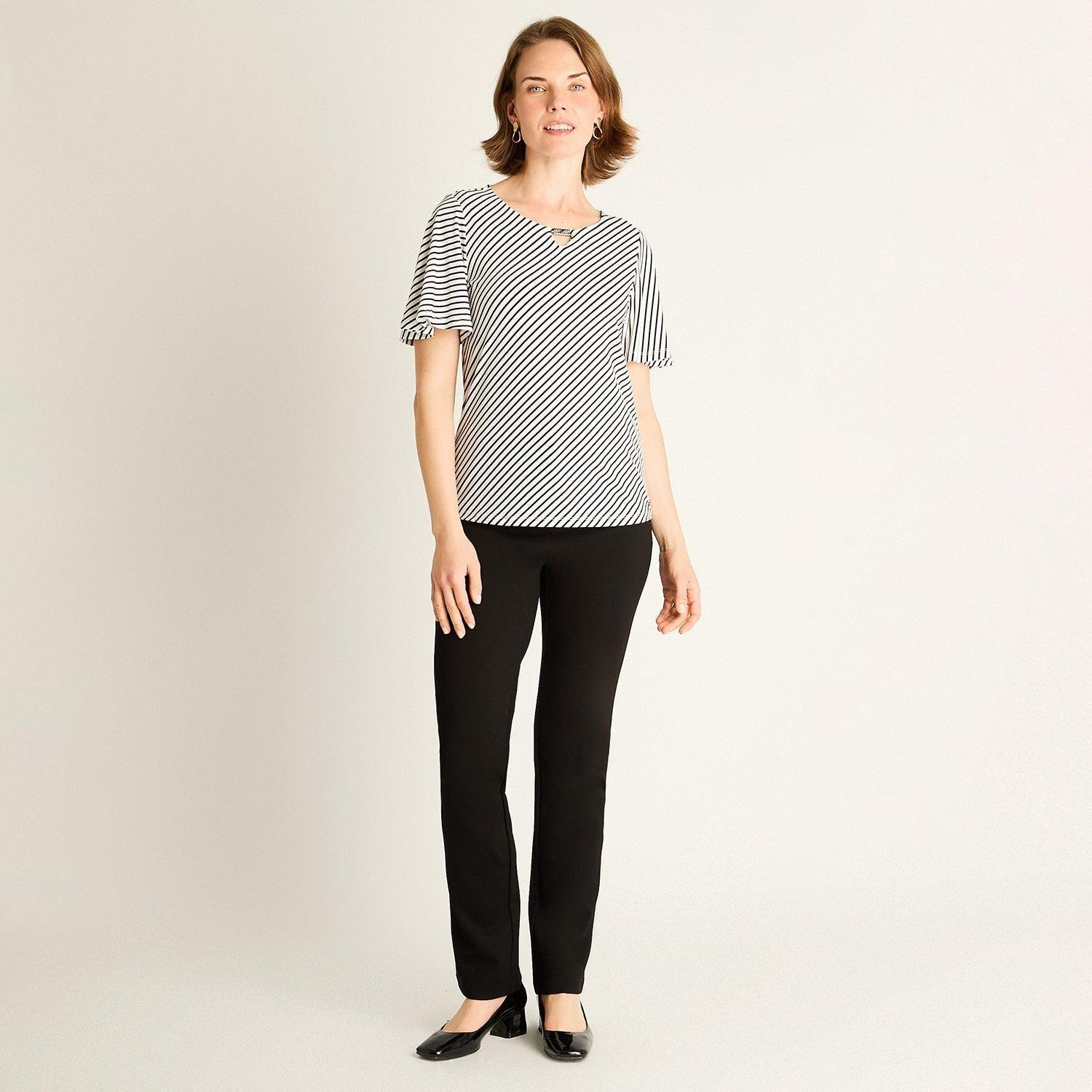 Polera Crudo a Rayas Diagonales-3
