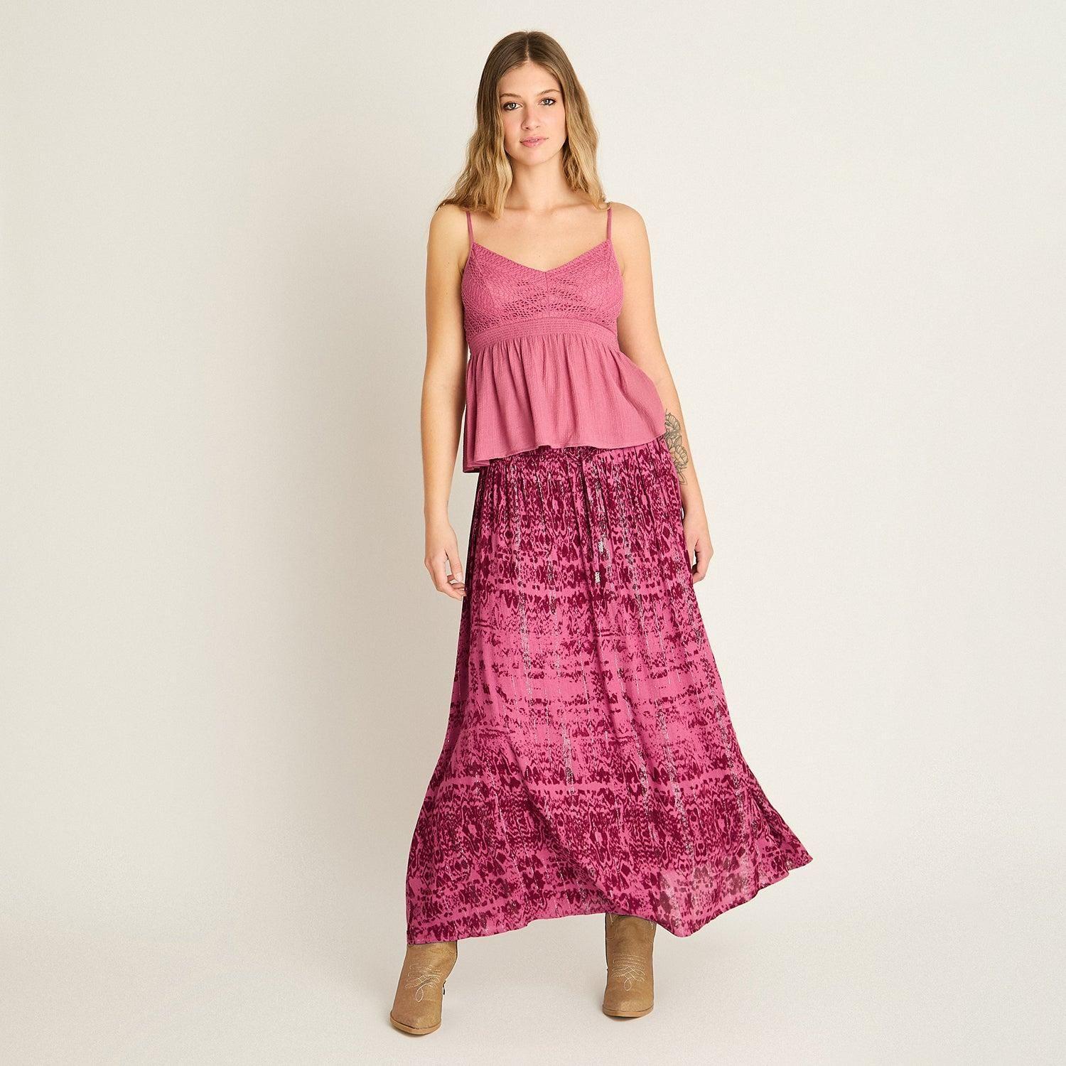 Blusa Rosa Sin Mangas-3