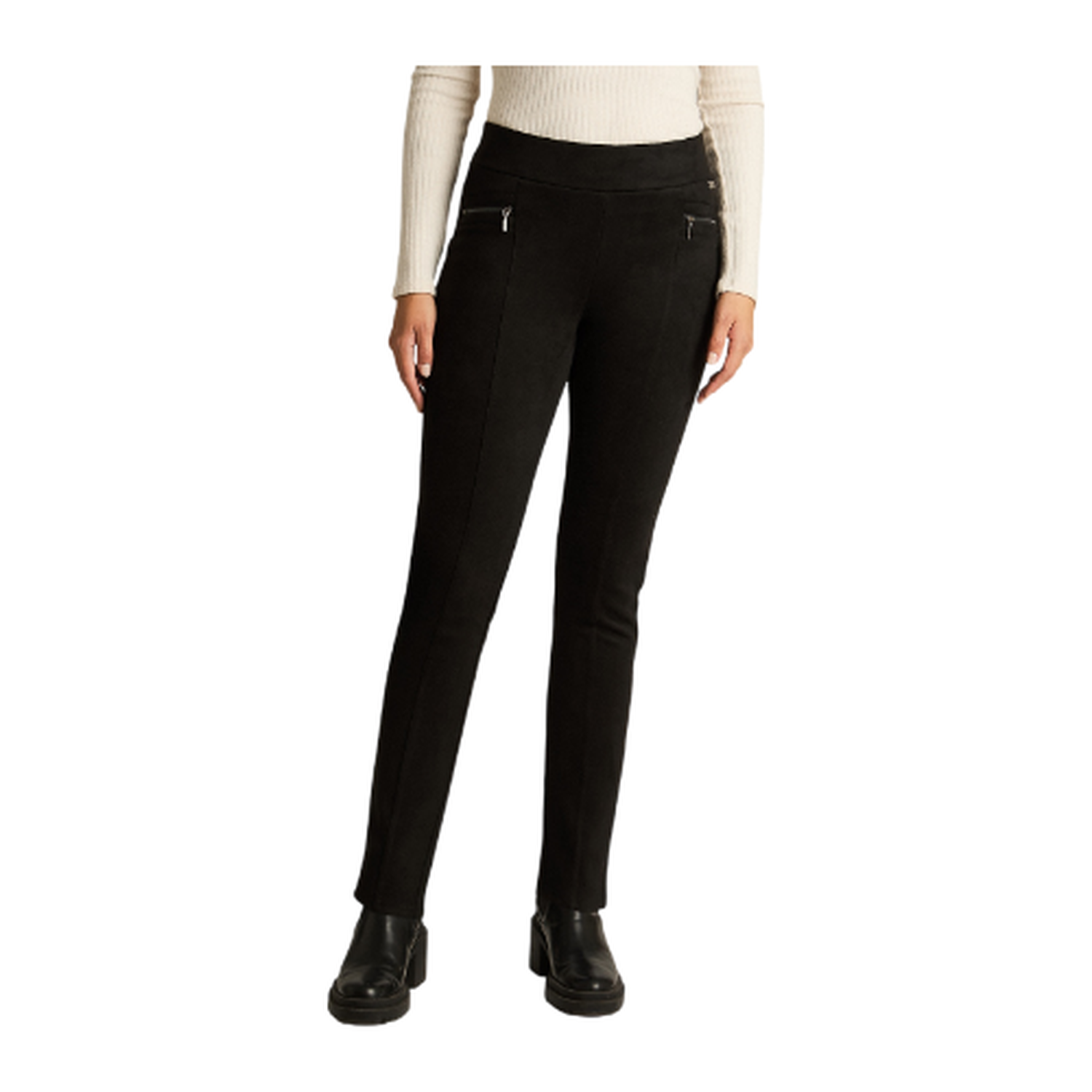 Calza Negra en Suede Slim-0