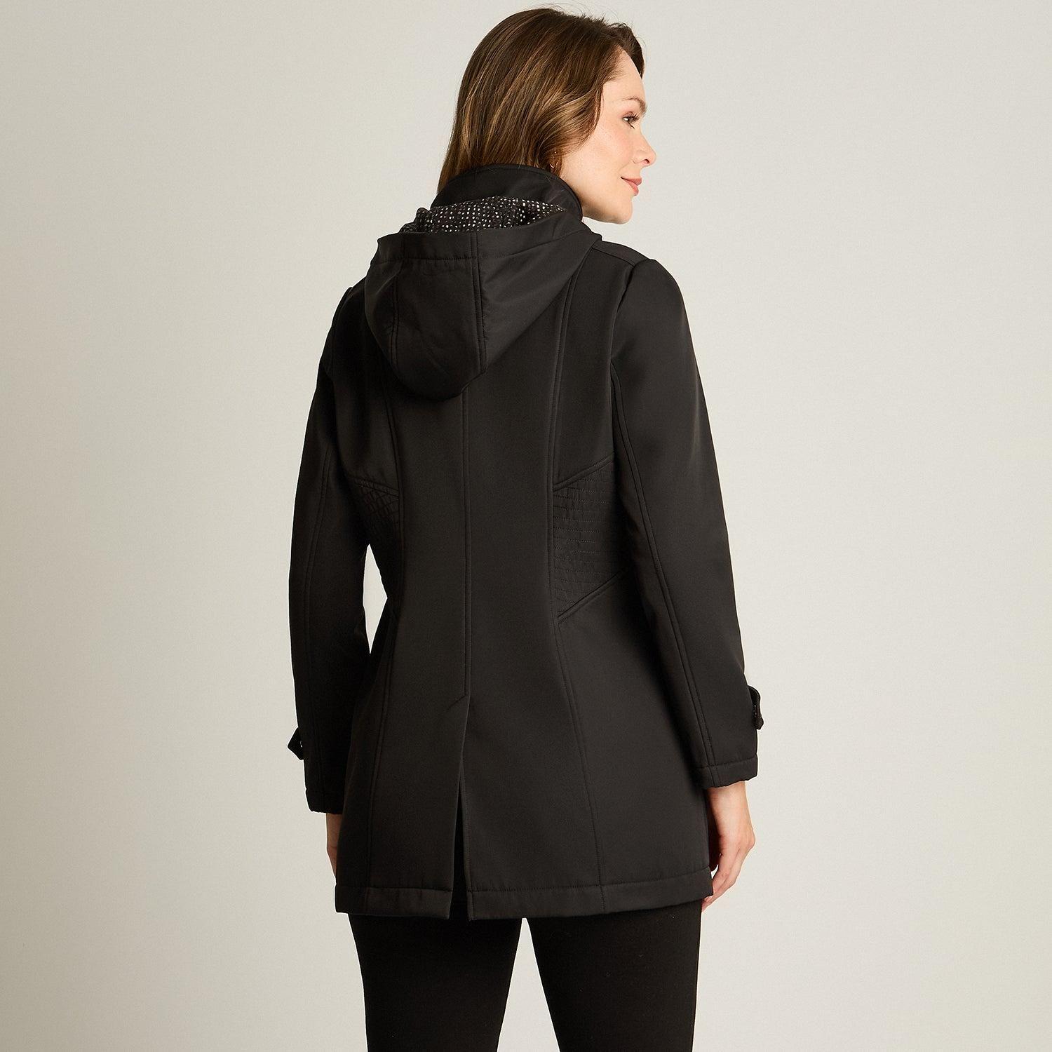Chaqueta Softshell Manga Larga Con Forro Negro-0
