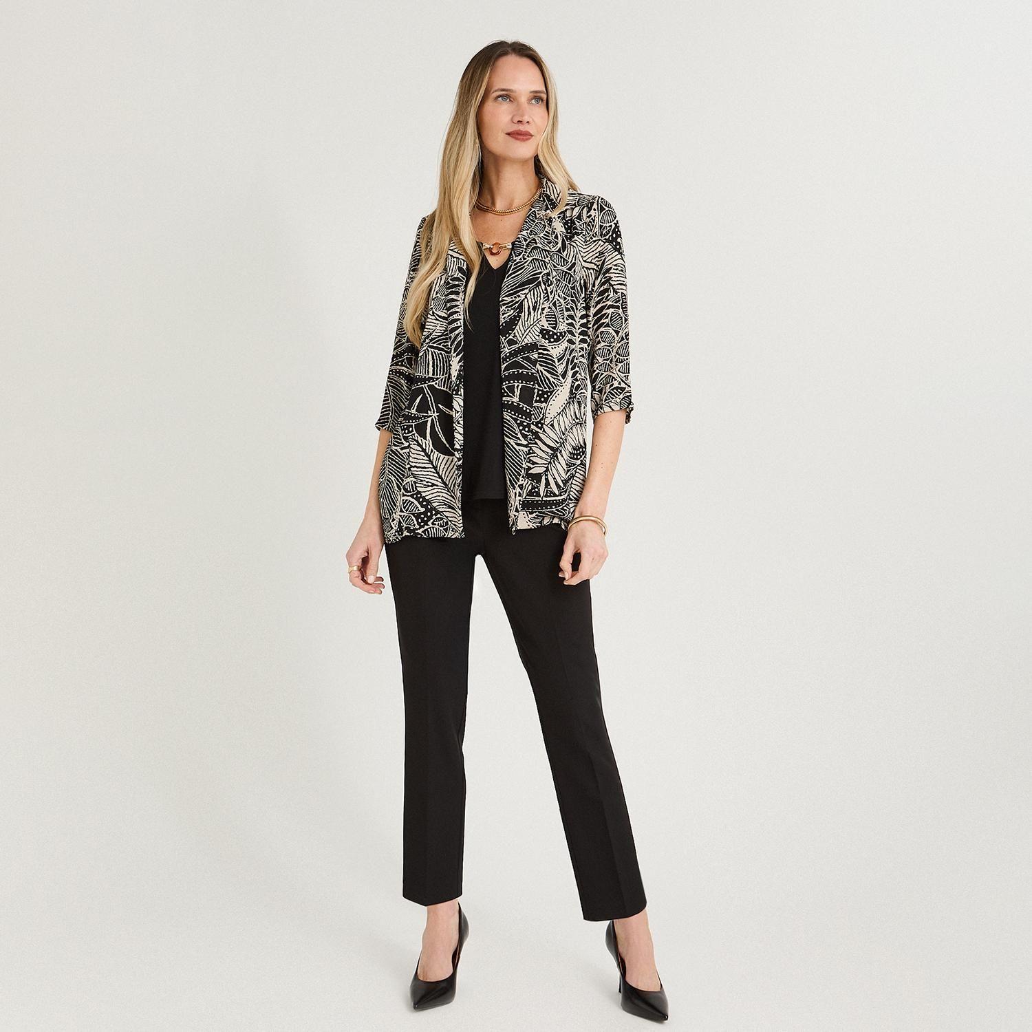 Blusa Twin Set Manga 3/4 con Tapado Negro-3