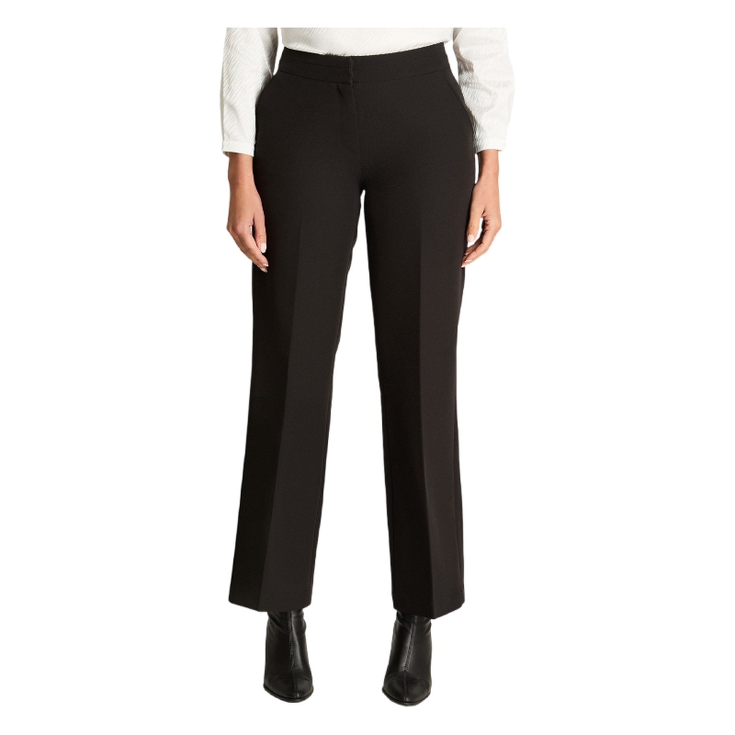 Pantalón Formal Recto Negro-0