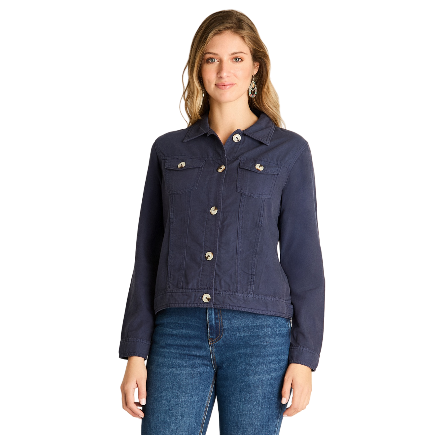 Chaqueta Mezclilla Azul-0